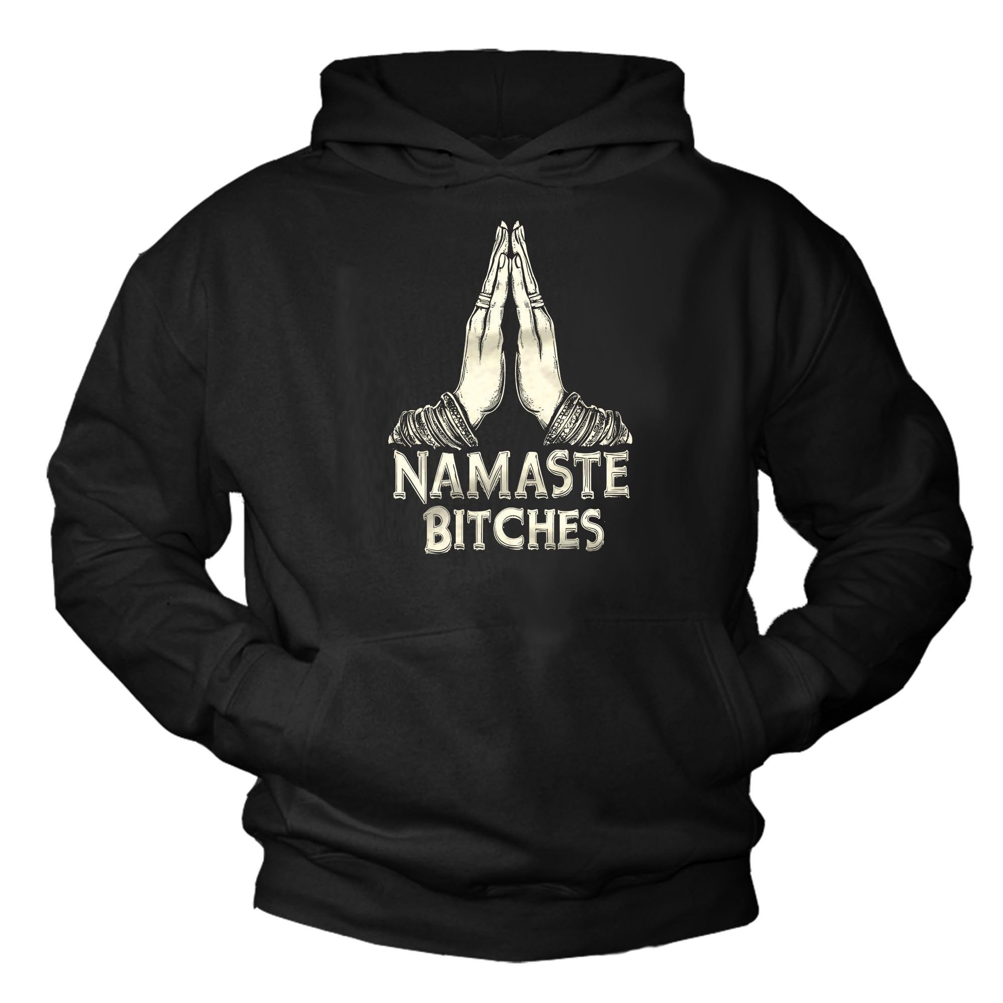 MAKAYA Buddha Namaste Felpa Uomo Cotone Taglia XL