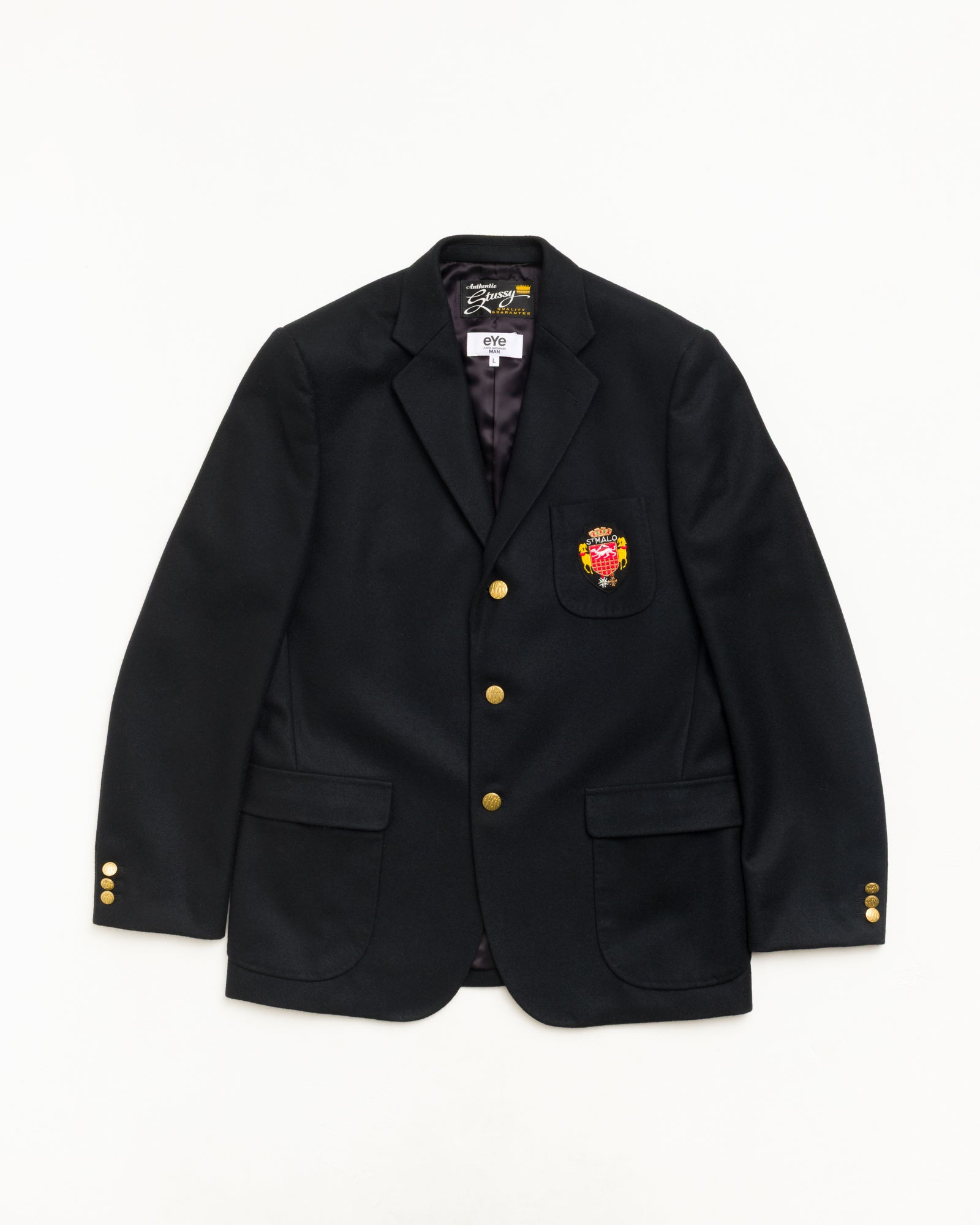 Stussy Outerwear Junya Sport Coat blazer nero lana 100%