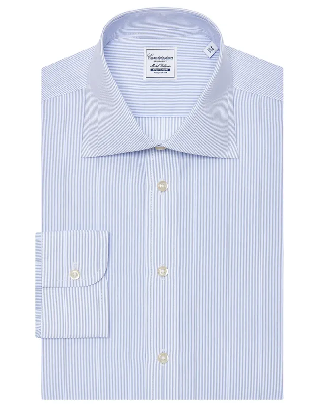 Camicissima Non Iron Valencia Camicia Righe Azzurre Regular