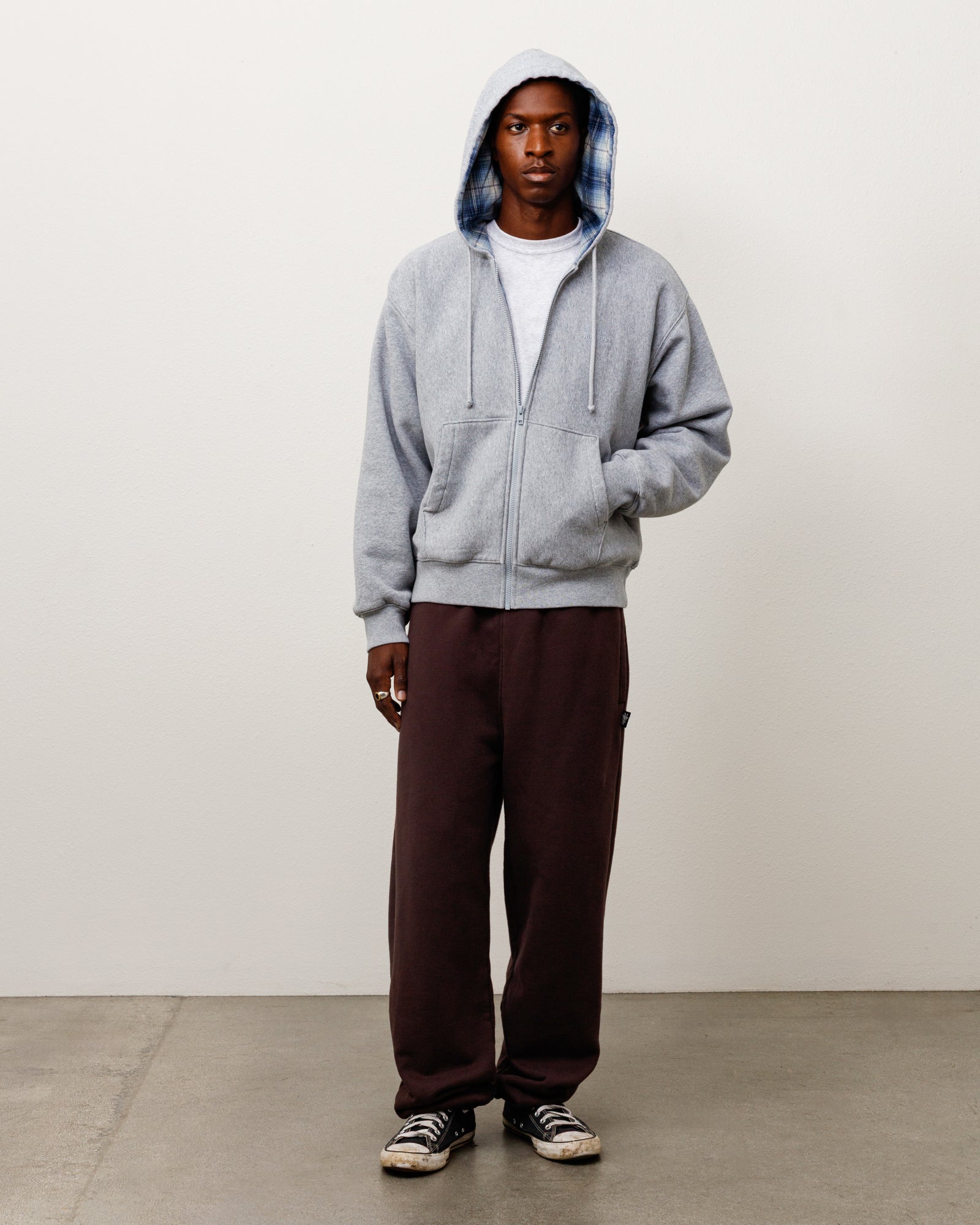 Stussy Pants Fleece Pant pantalone Brown 100% cotone 530 gsm
