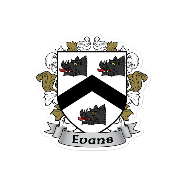 7.62 Design Evans Irish Crest Adesivo vinile 3x3
