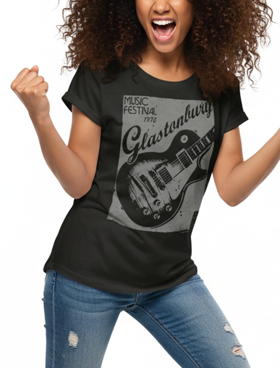 MAKAYA T-Shirt Donna Glastonbury Maglietta L Cotone