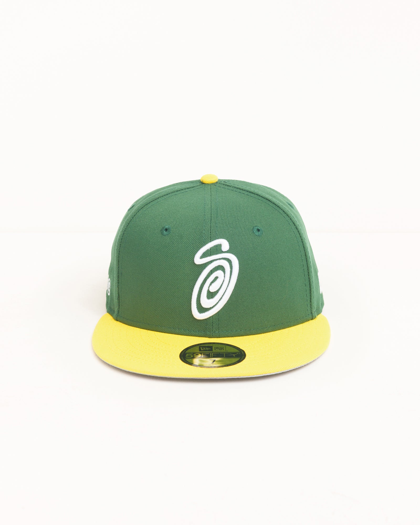 Stussy 59FIFTY Swirly S Cappello Verde Giallo Fitted