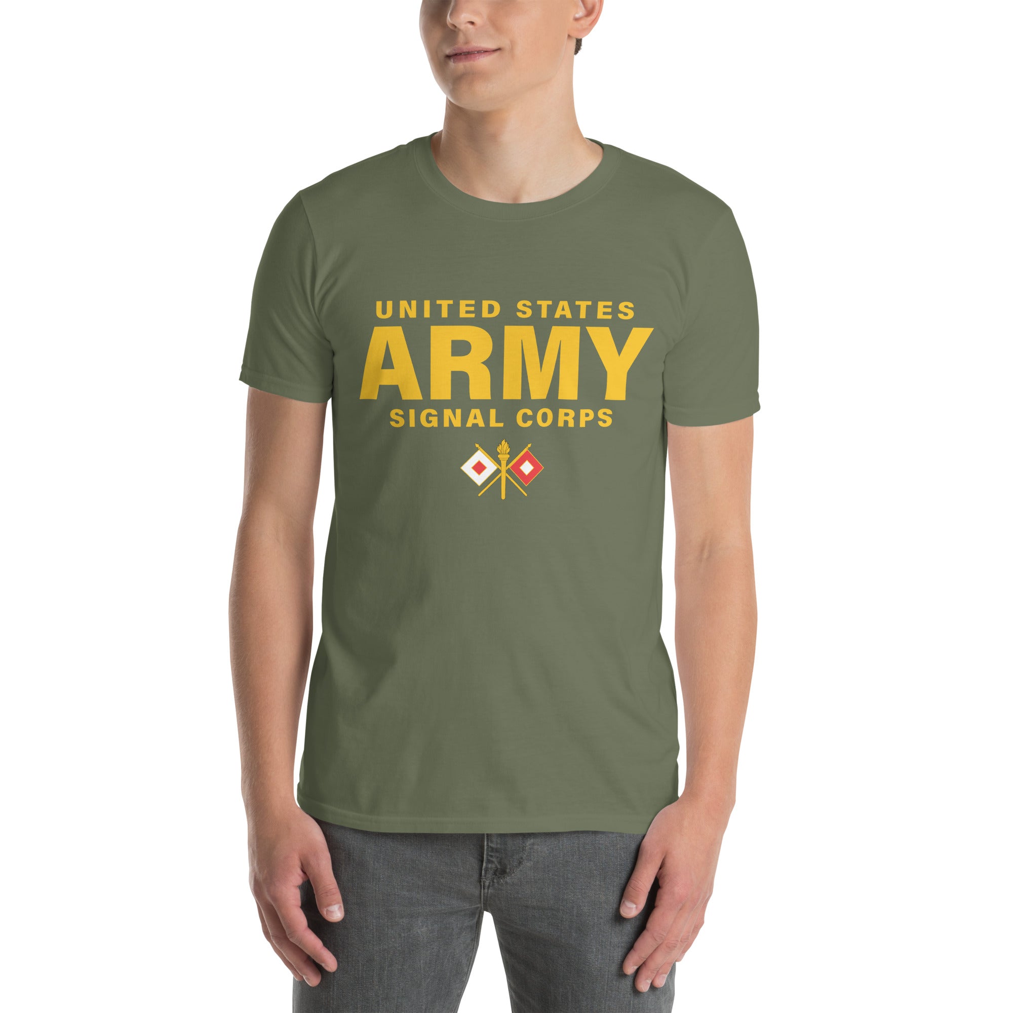 7.62 Design US Army Signal Corps T-Shirt maglietta uomo nera cotone
