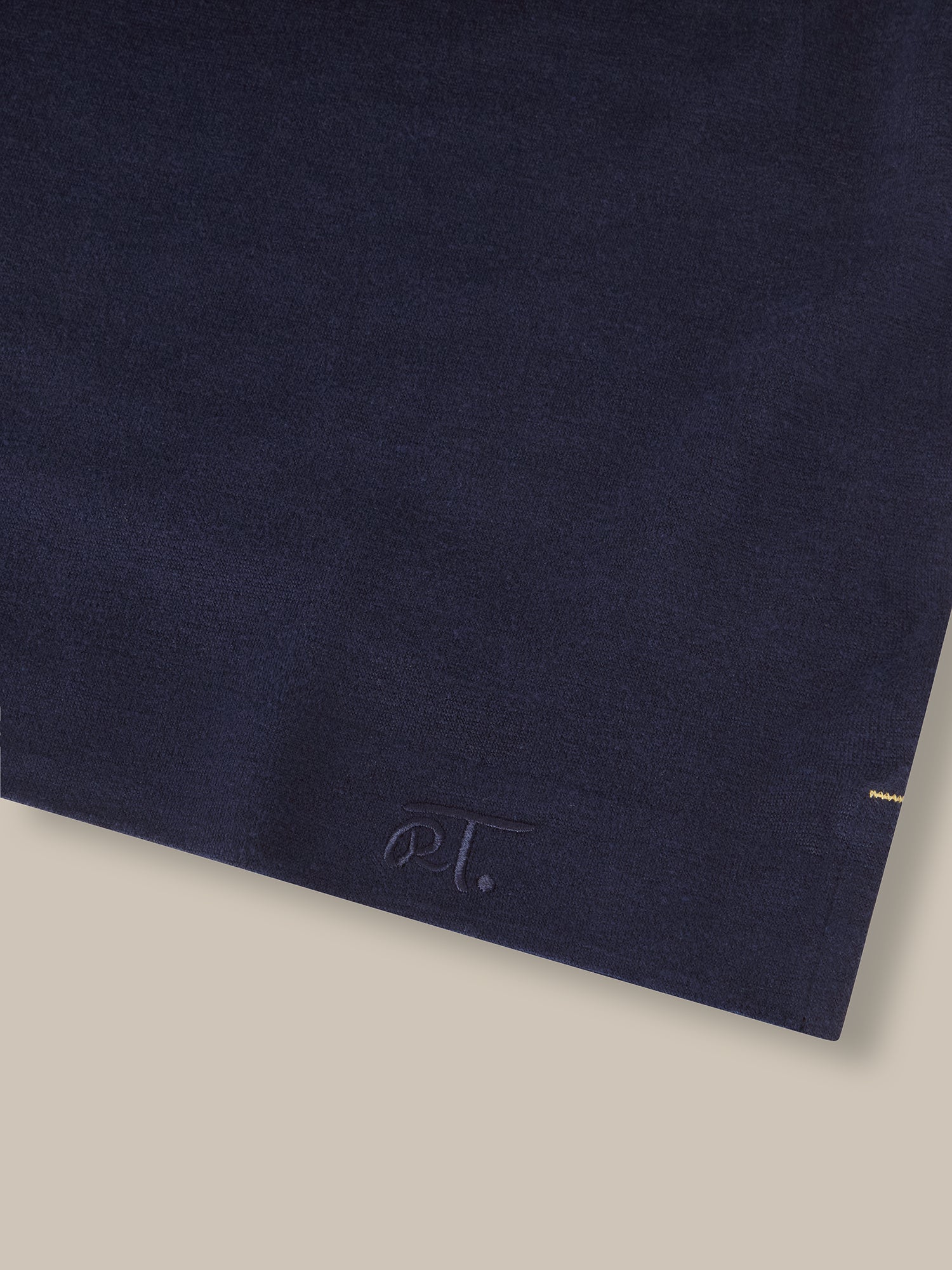 Robert Talbott Taylor Polo Lino Navy Jacquard