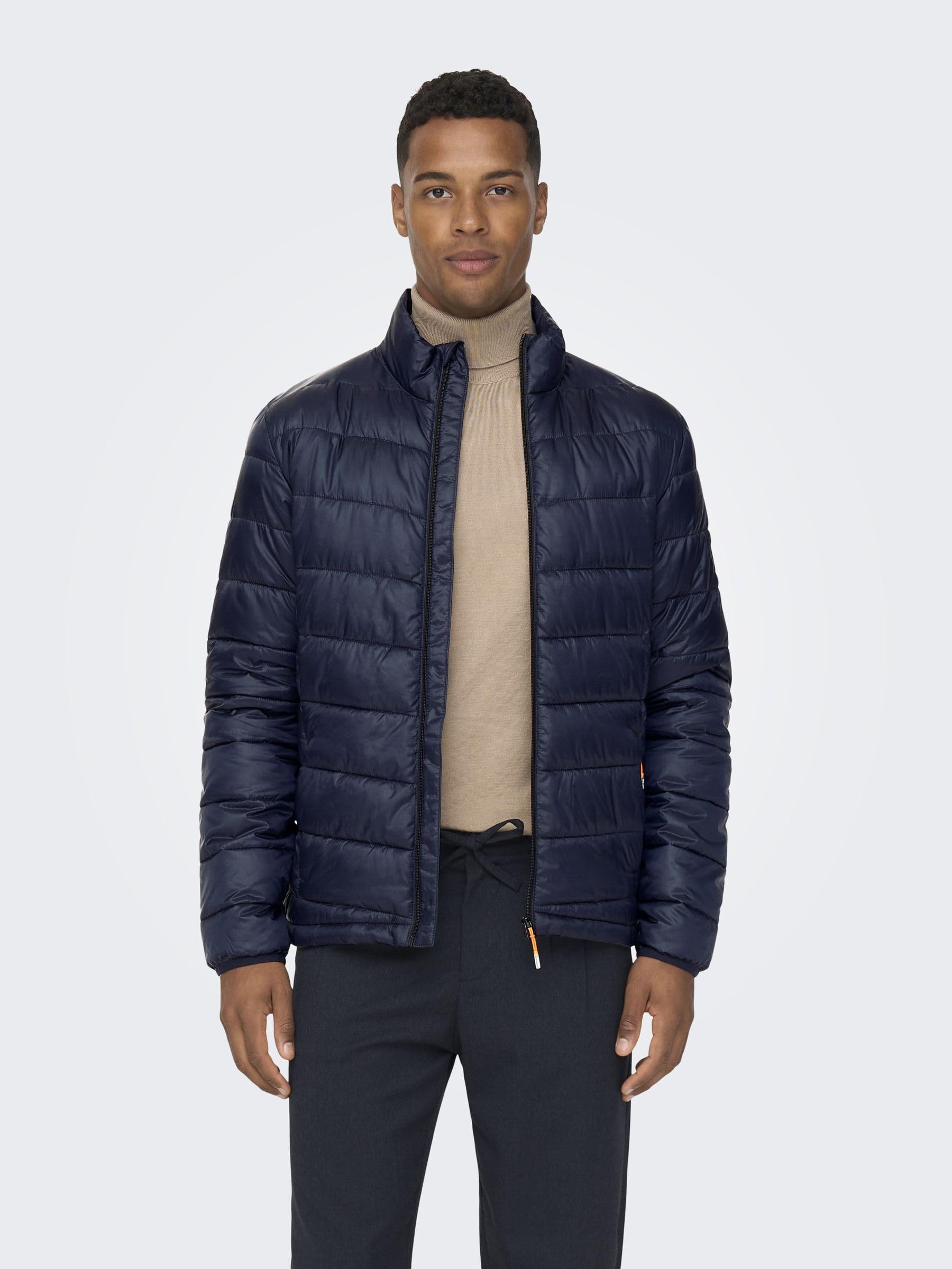 Only & Sons Onscarven Giacca Trapuntata Navy Scuro Leggera