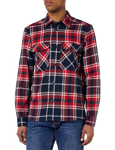 Only & Sons Onsmilo Check Camicia Uomo Navy Scuro Cotone L