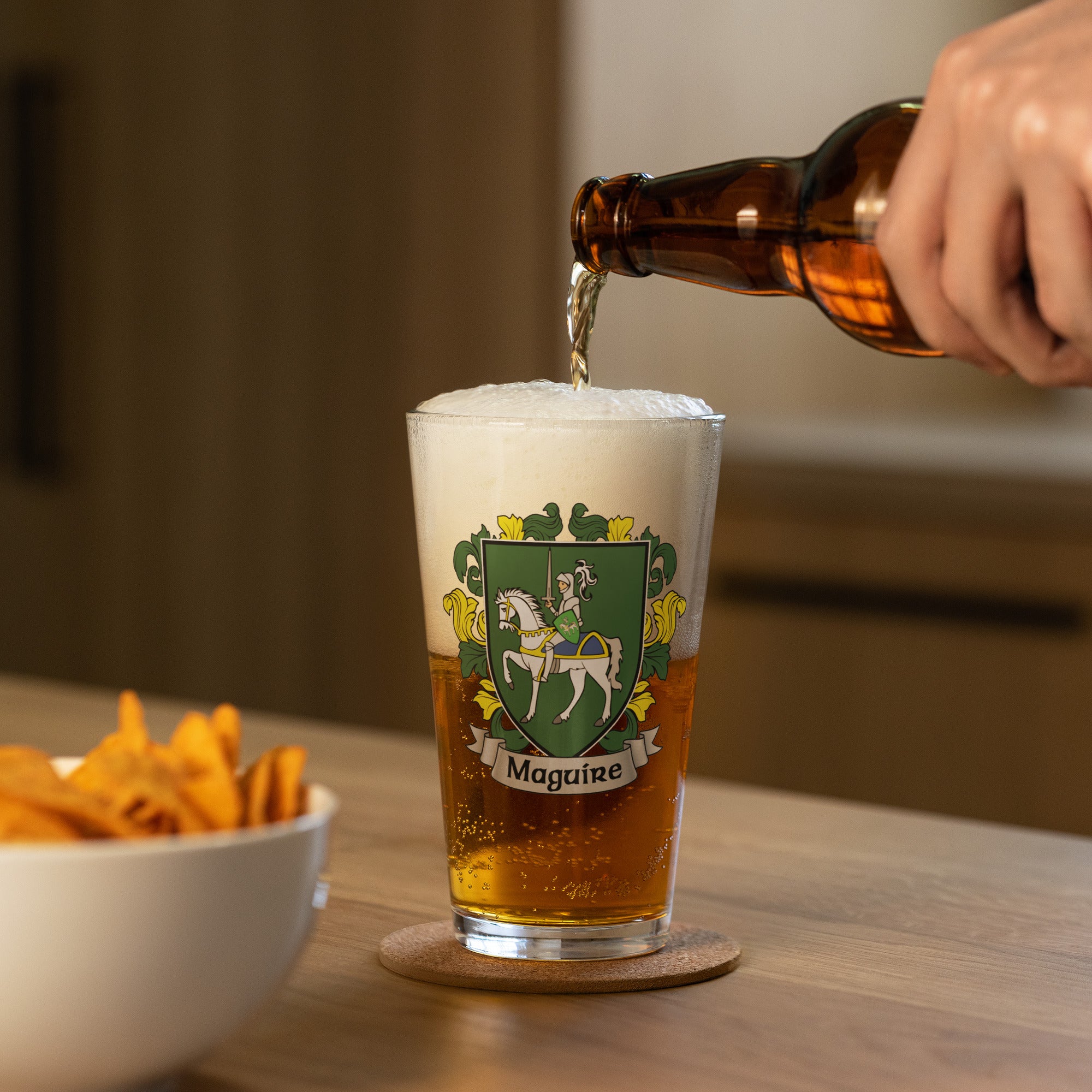 7.62 Design Maguire Bicchiere Birra Stemma Irlandese 473 ml