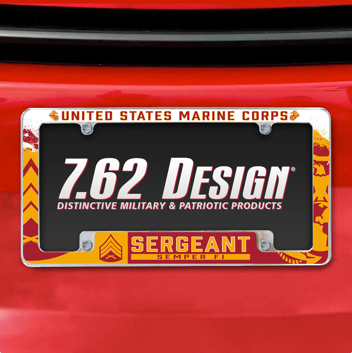 7.62 Design E-5 Sergeant Cornice Targa Cromata 15x31 cm