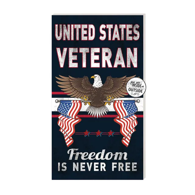 7.62 Design Veteran targa PVC 11x20 Freedom Is Never Free