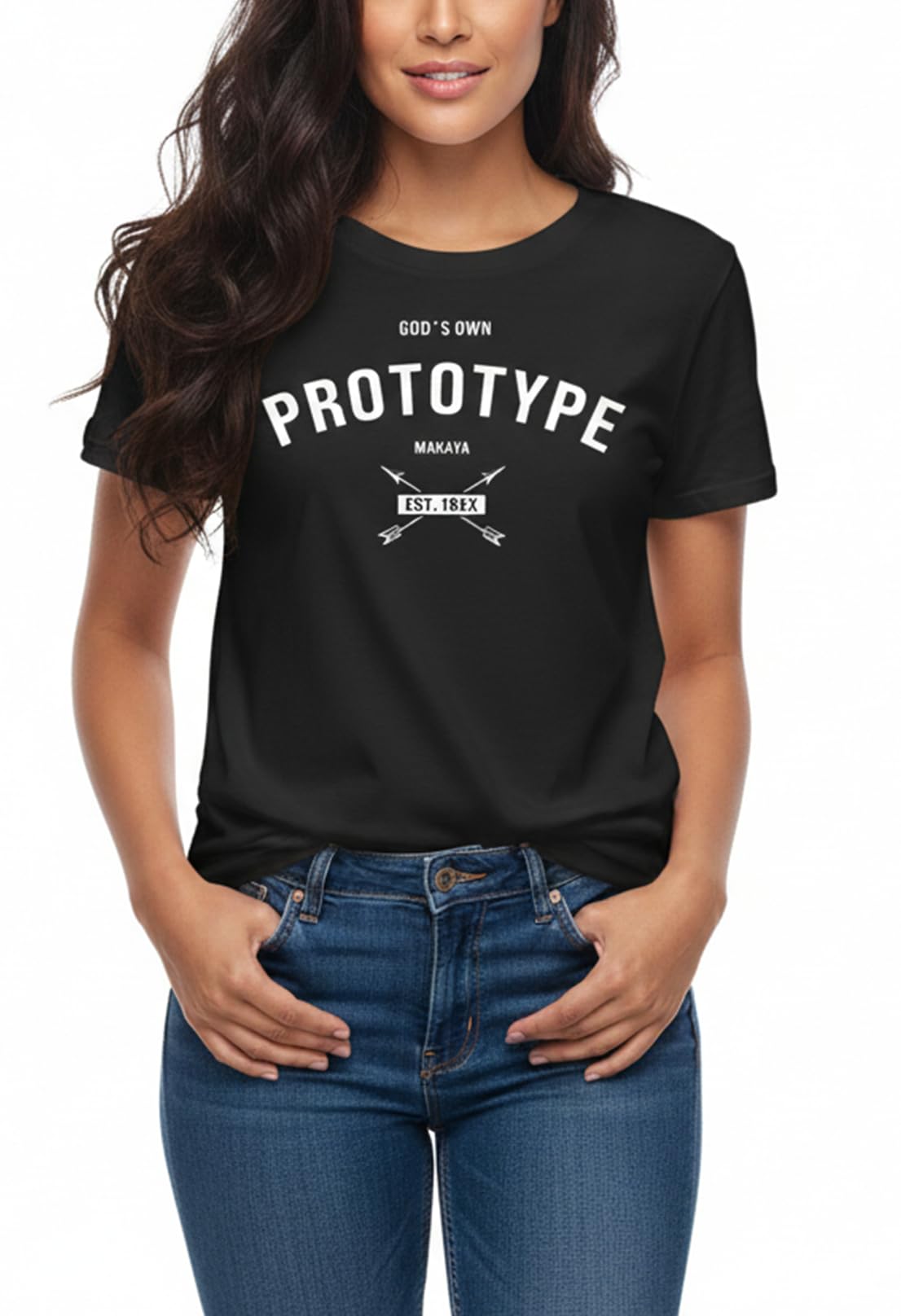Makaya T-Shirt Donna Gods Own Prototype Cotone Nera L