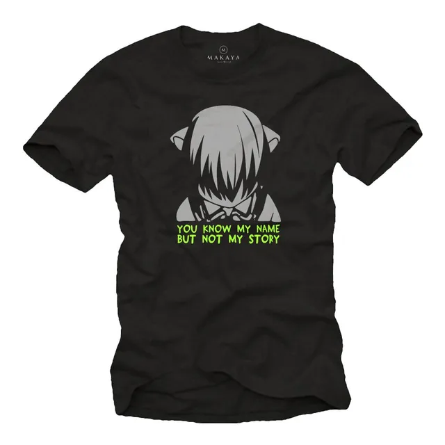 MAKAYA Elfen Lied T-Shirt Uomo XL Anime Cotone