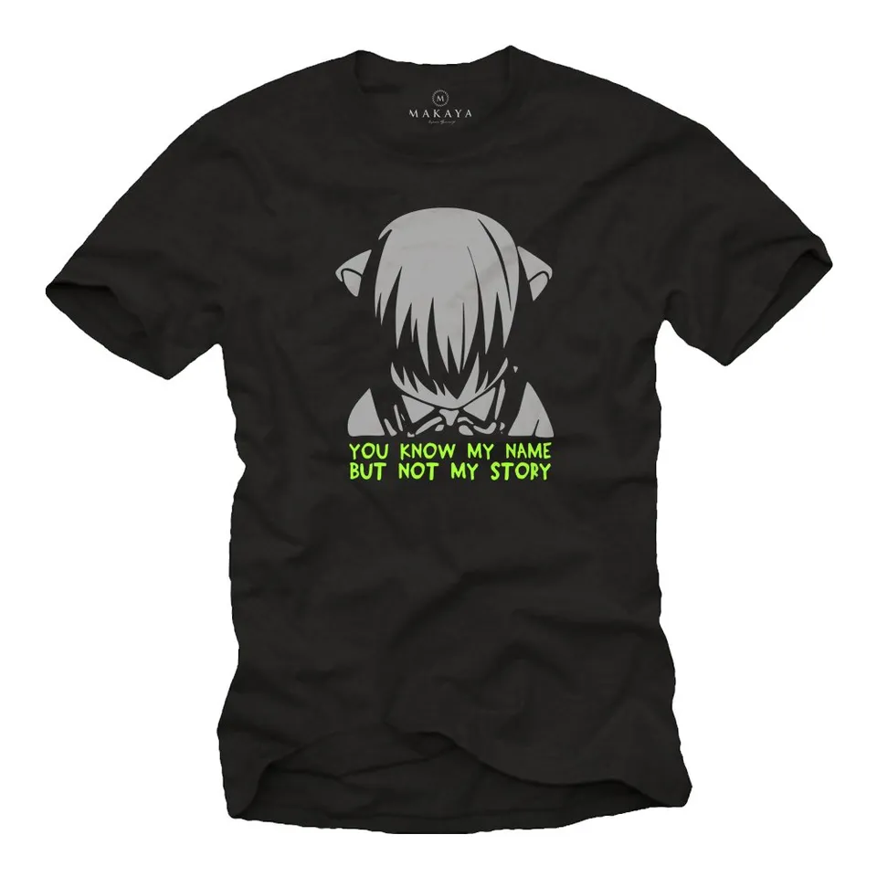 MAKAYA Elfen Lied T-Shirt Uomo XL Anime Cotone