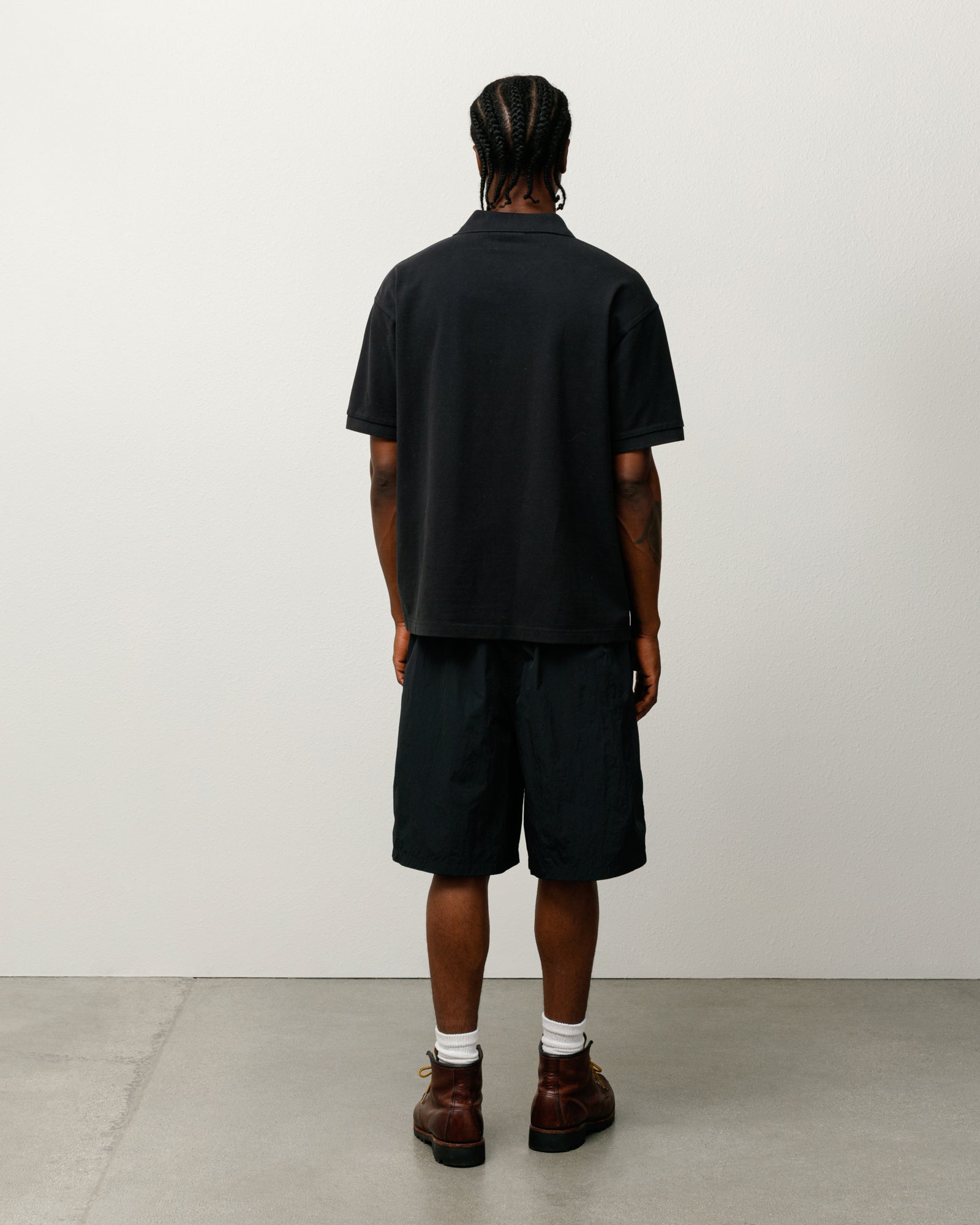 Stussy Nylon Court Short pantaloncini neri nylon leggero