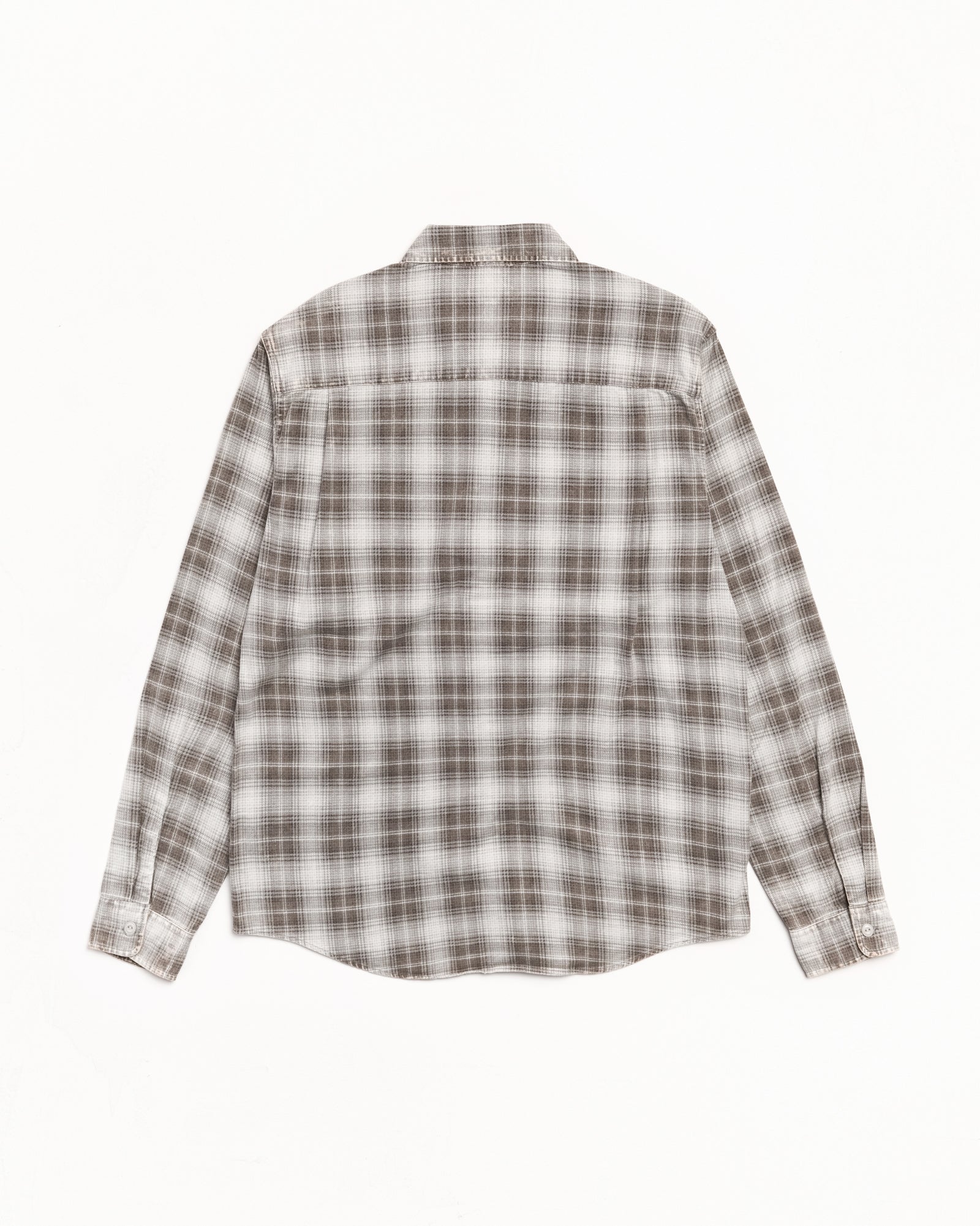 Stussy Dax Printed Shirt camicia marrone flanella cotone