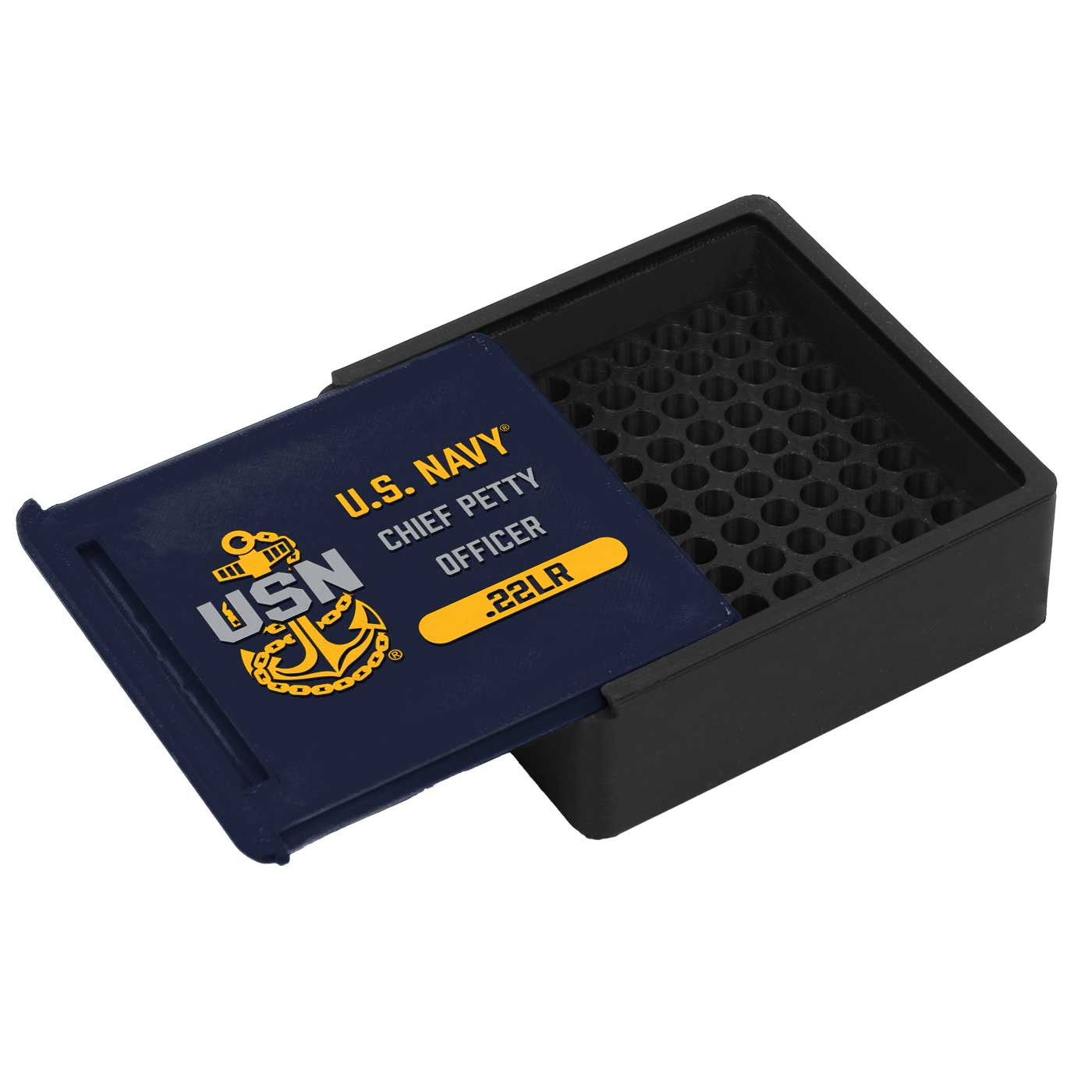 7.62 Design 3D Printed Ammo Boxes Navy CPO box 22LR 50