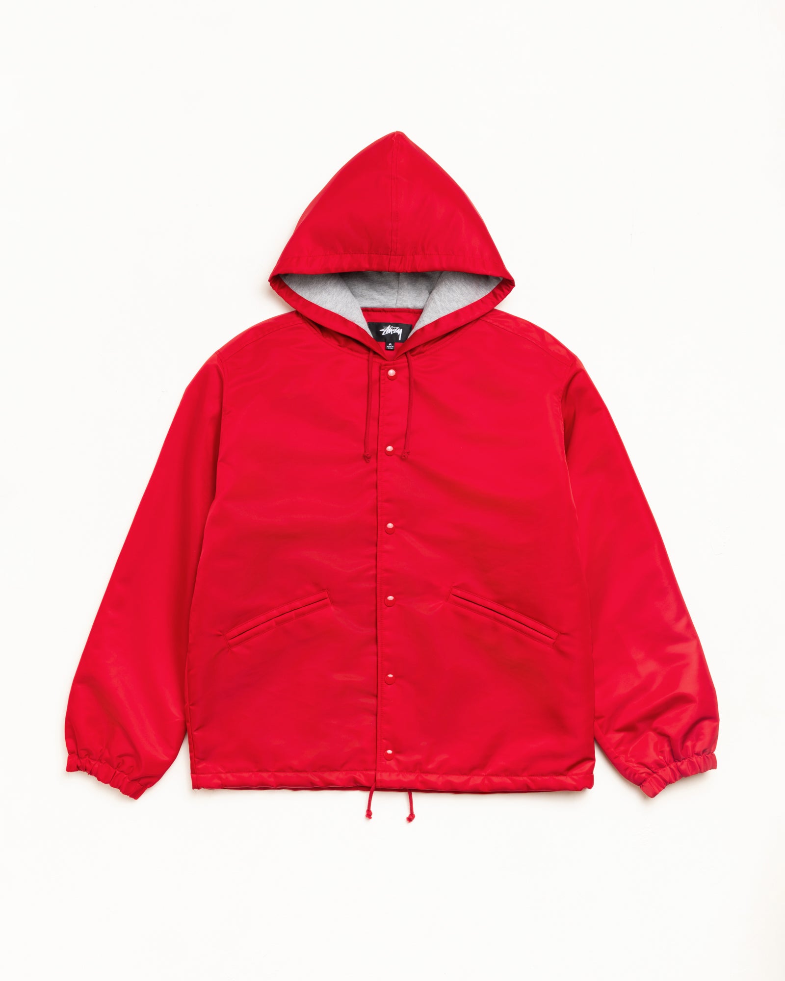 Stussy Hooded Coaches Jacket giacca nylon Red