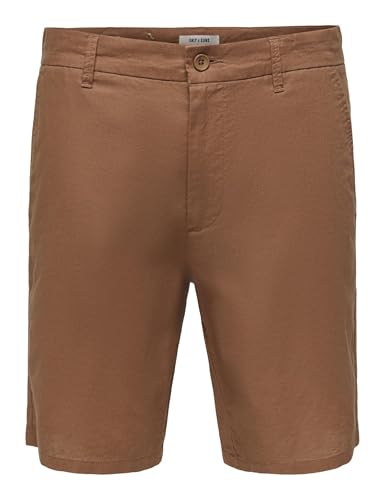ONLY & SONS Onsnick Straight 0580 Pantaloncini Uomo S Argento