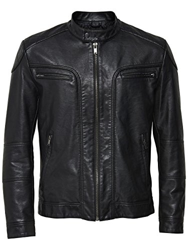 Only & Sons OnsNiels PU Giacca Uomo L Nera Ecopelle
