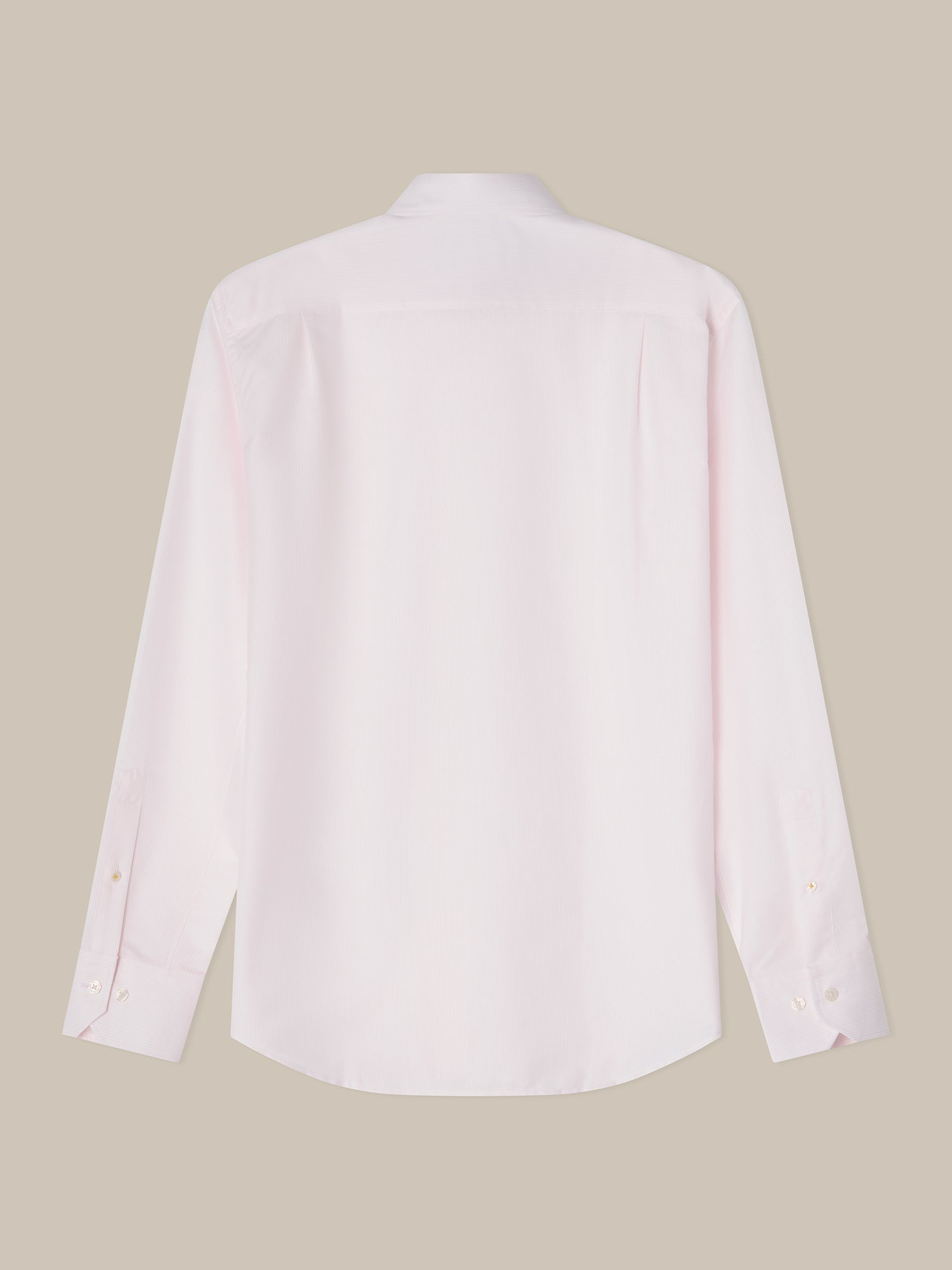 Robert Talbott Reynolds Thin Stripe camicia rosa 16 cotone