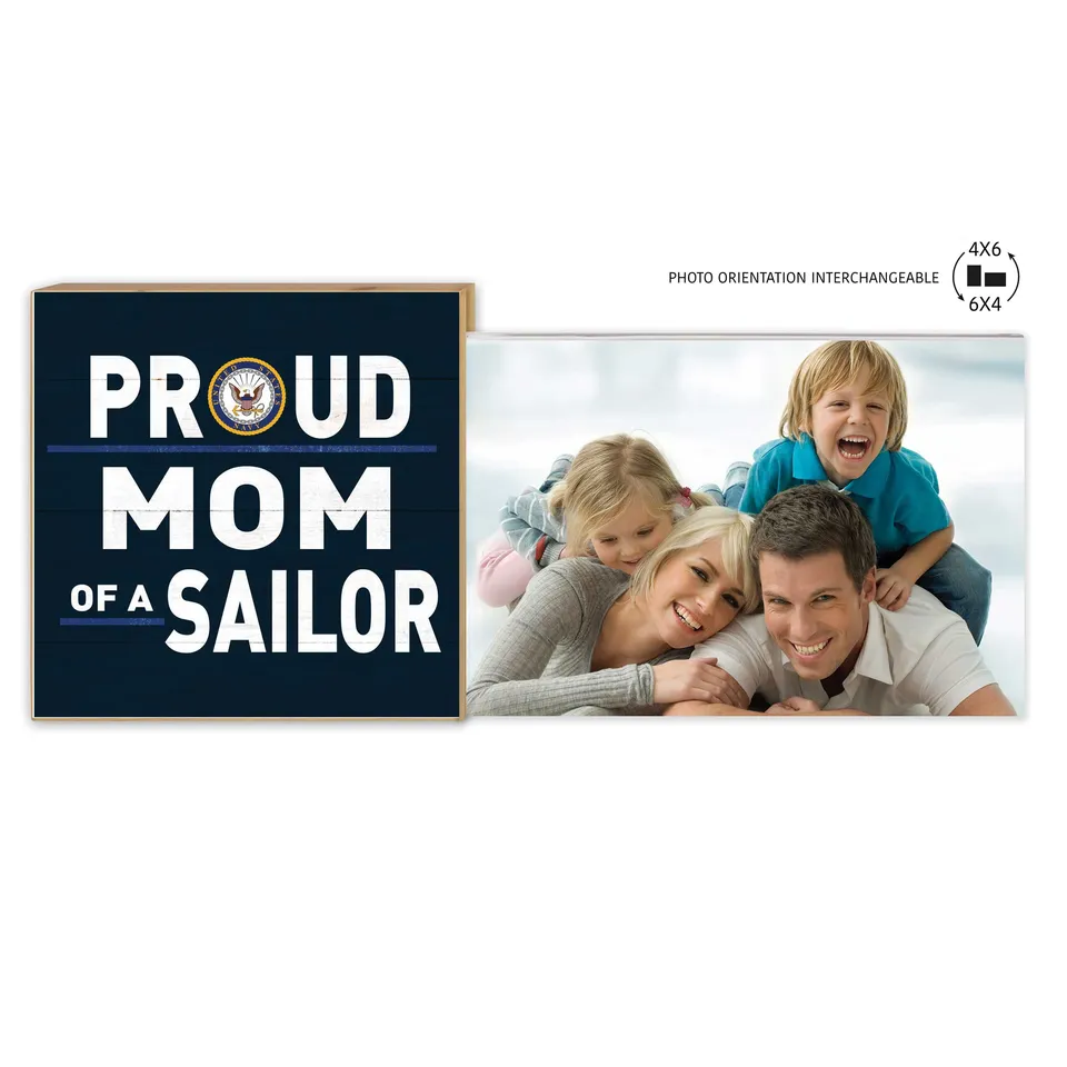 7.62 Design Navy Proud Mom cornice foto 4x6