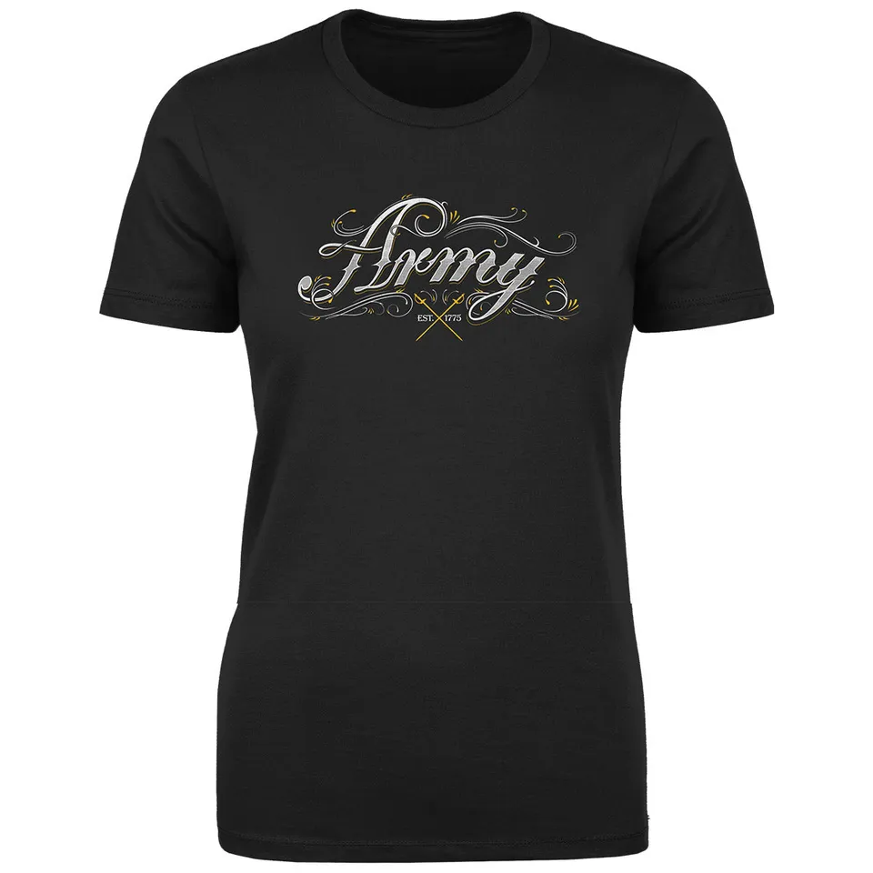 7.62 Design Army Ornate t-shirt donna nera cotone
