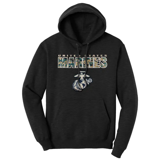 7.62 Design USMC MARPAT felpa cappuccio nera heather