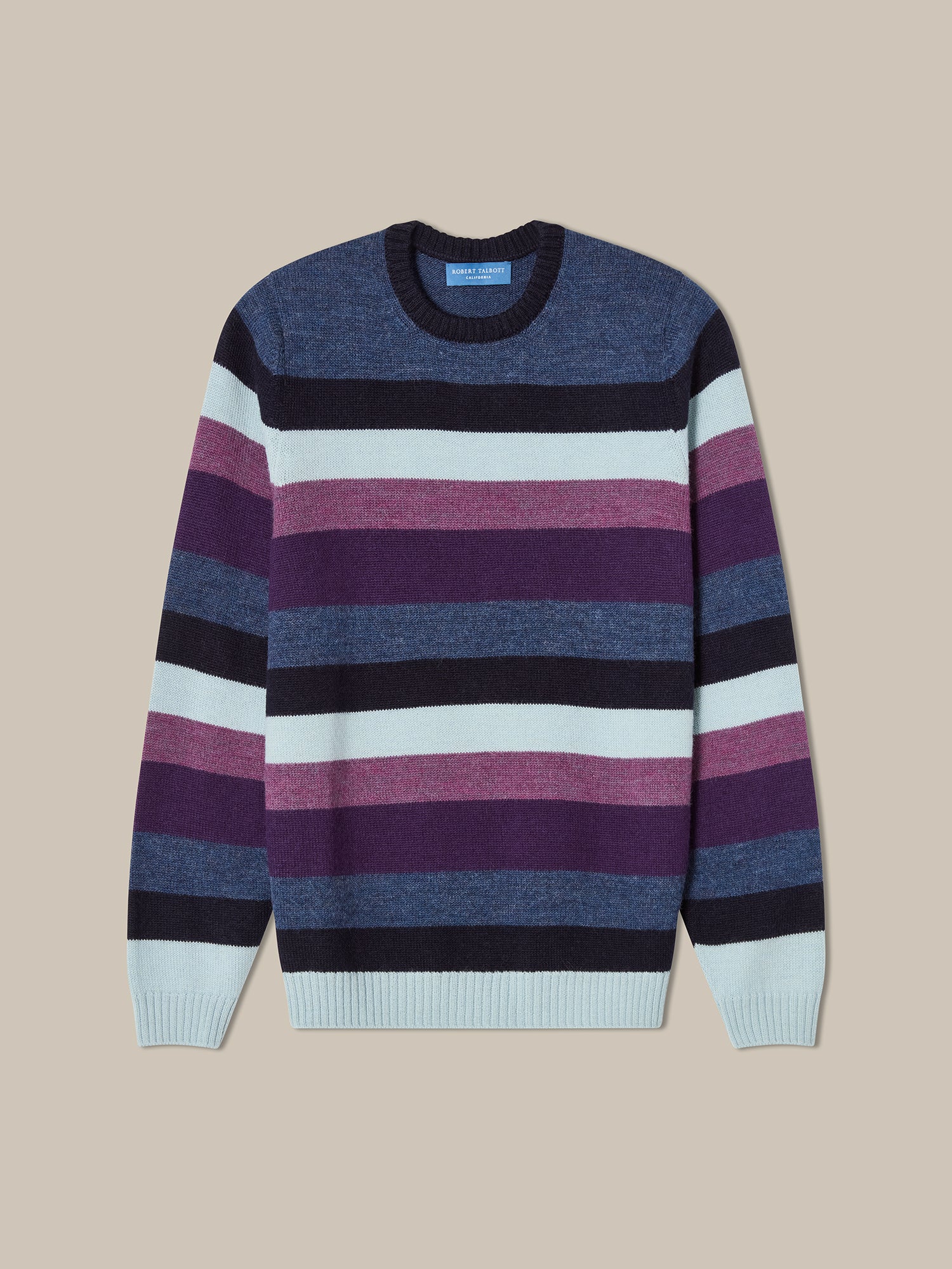 Robert Talbott Radcliffe Maglione Alpaca Blu Multi