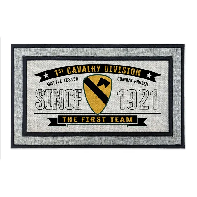 7.62 Design 1st Cavalry zerbino 45x76 cm grigio army