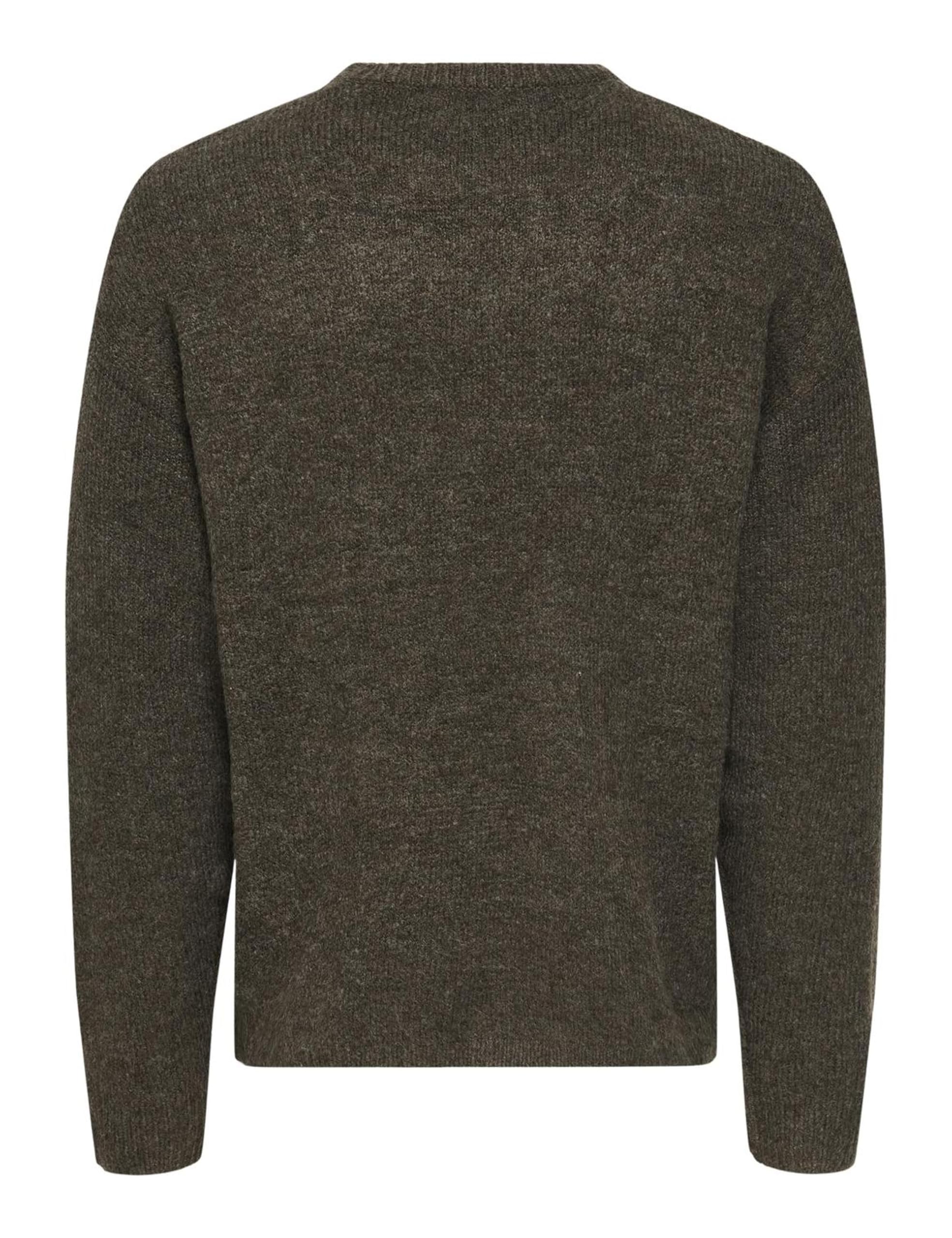 Only & Sons Onswake Pullover Uomo M Grigio Girocollo Relaxed