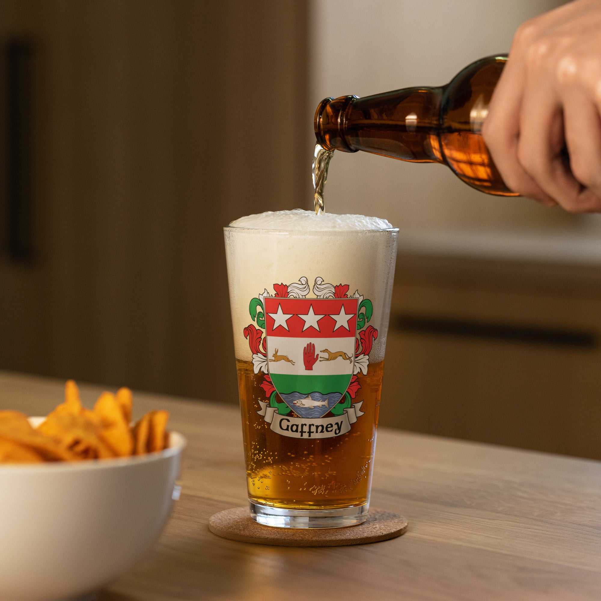 7.62 Design Gaffney Bicchiere birra vetro 473 ml stemma