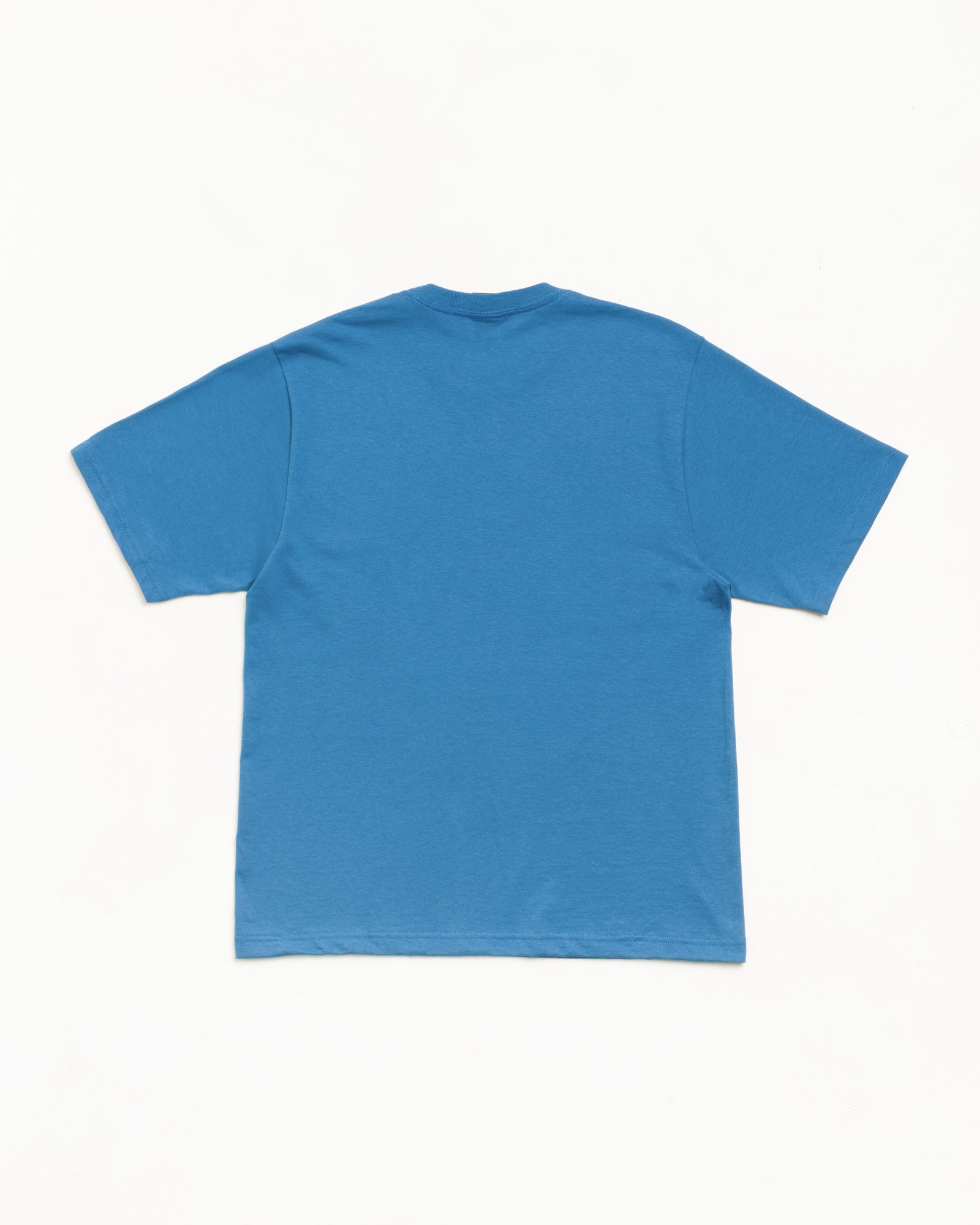 Stussy Kids Tee maglietta blu cotone 220gsm