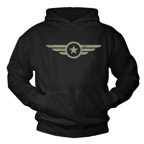 MAKAYA Stella Aeronautica felpa cappuccio XL militare USA