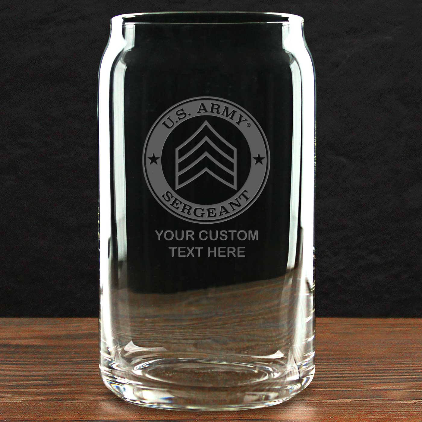 7.62 Design US Army Build Your Glass bicchiere vetro 473 ml personalizzato