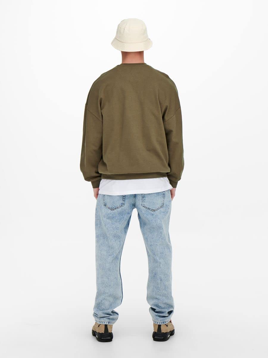 Only & Sons Onsmtv Felpa Uomo Teak Stampa MTV