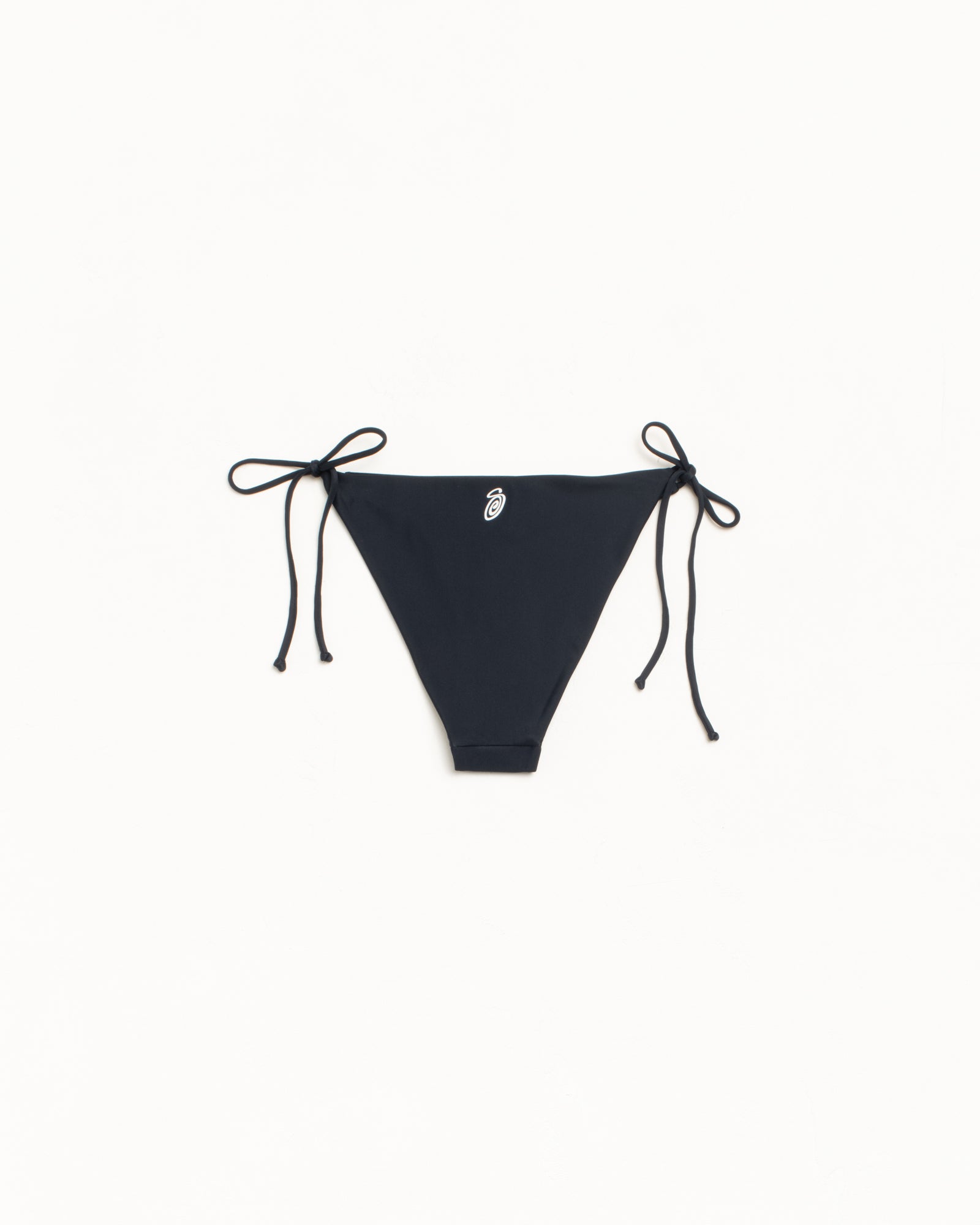 Stussy Side Tie slip bikini Black donna elastan