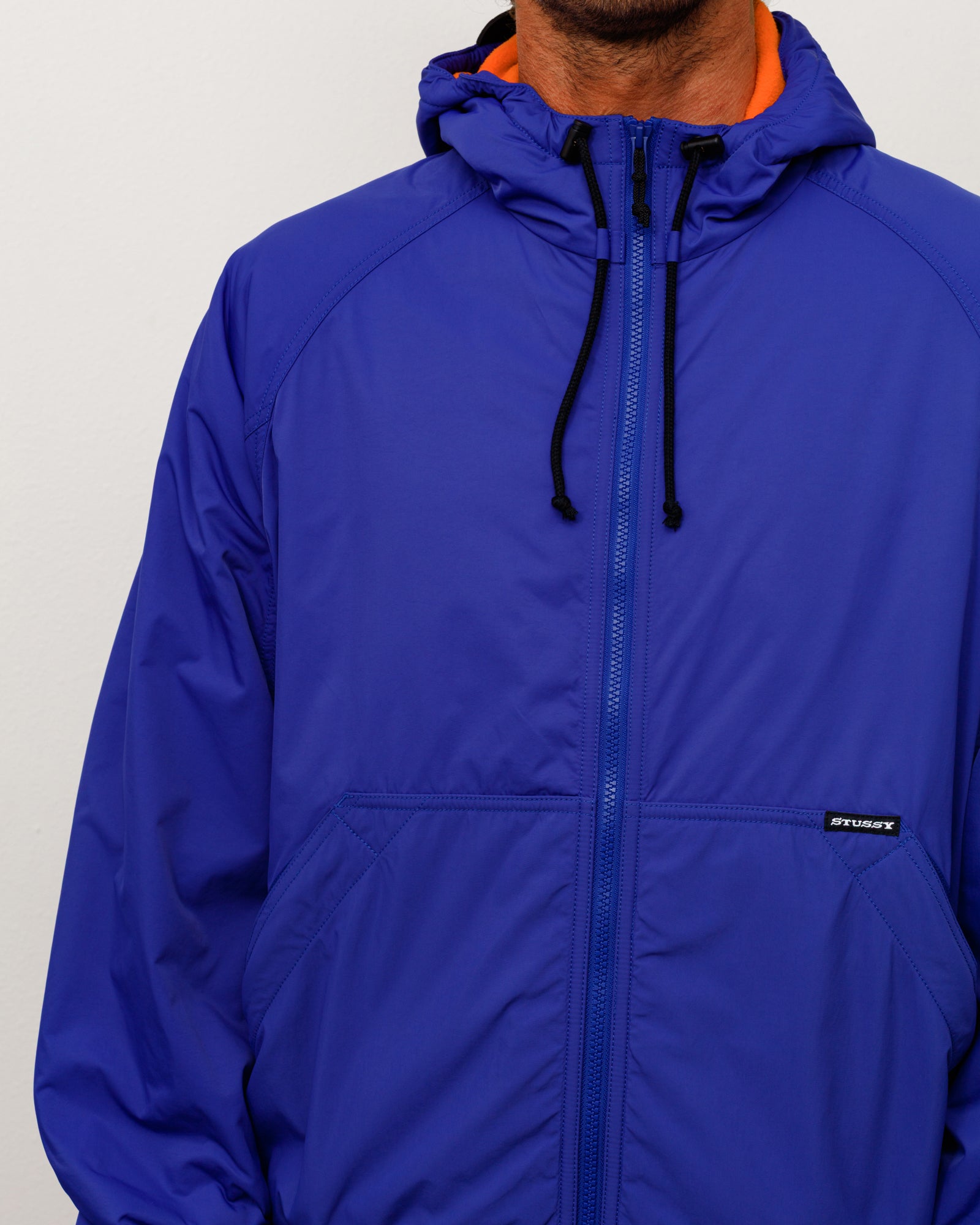 Stussy Coastline Hooded Jacket giubbotto Iris M nylon
