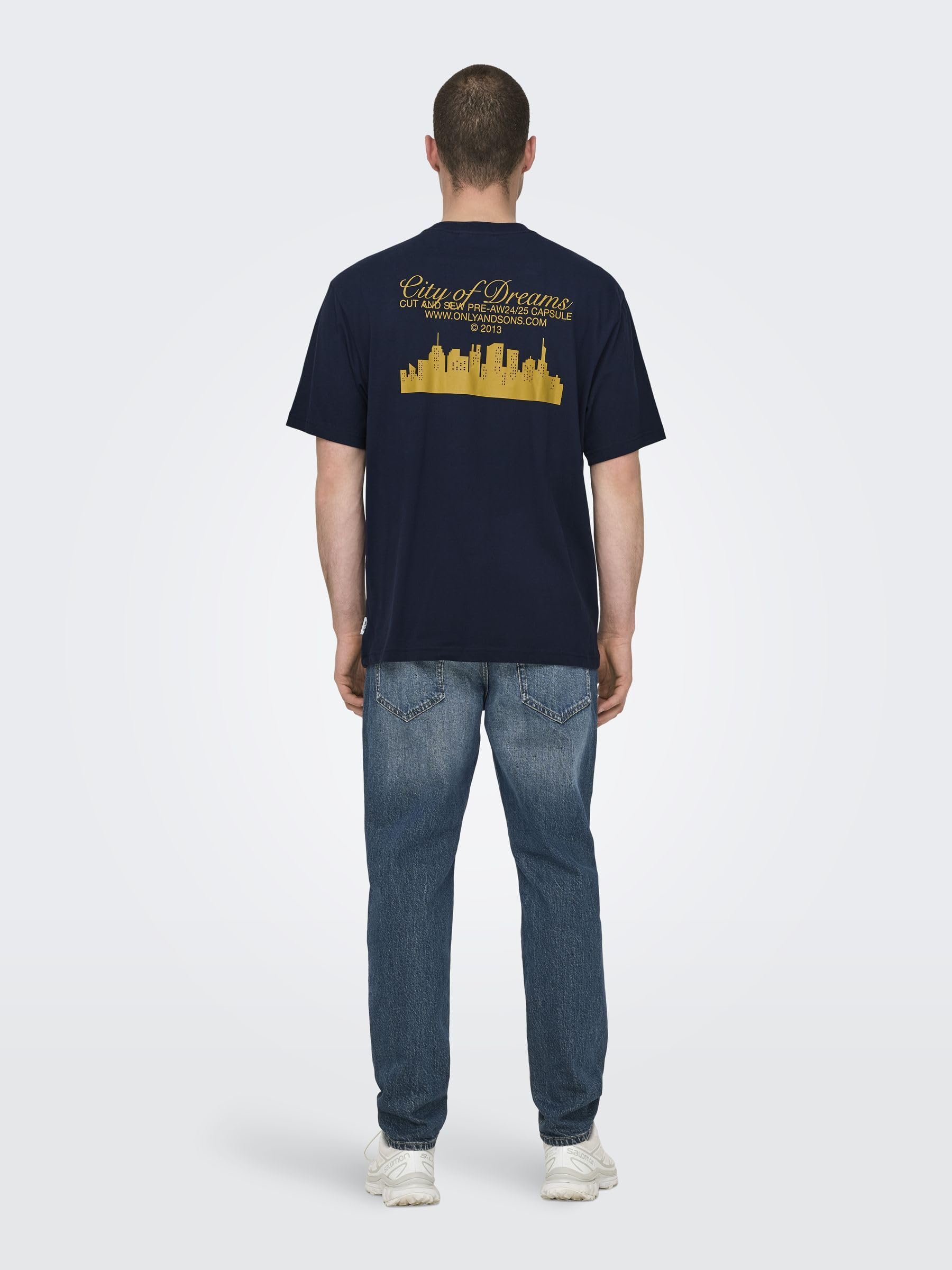 Only & Sons Onsrylan T-Shirt Uomo Blu Marine
