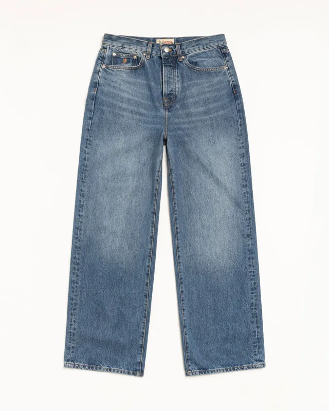 Stussy Relaxed Jean Denim jeans blu medio 100% cotone