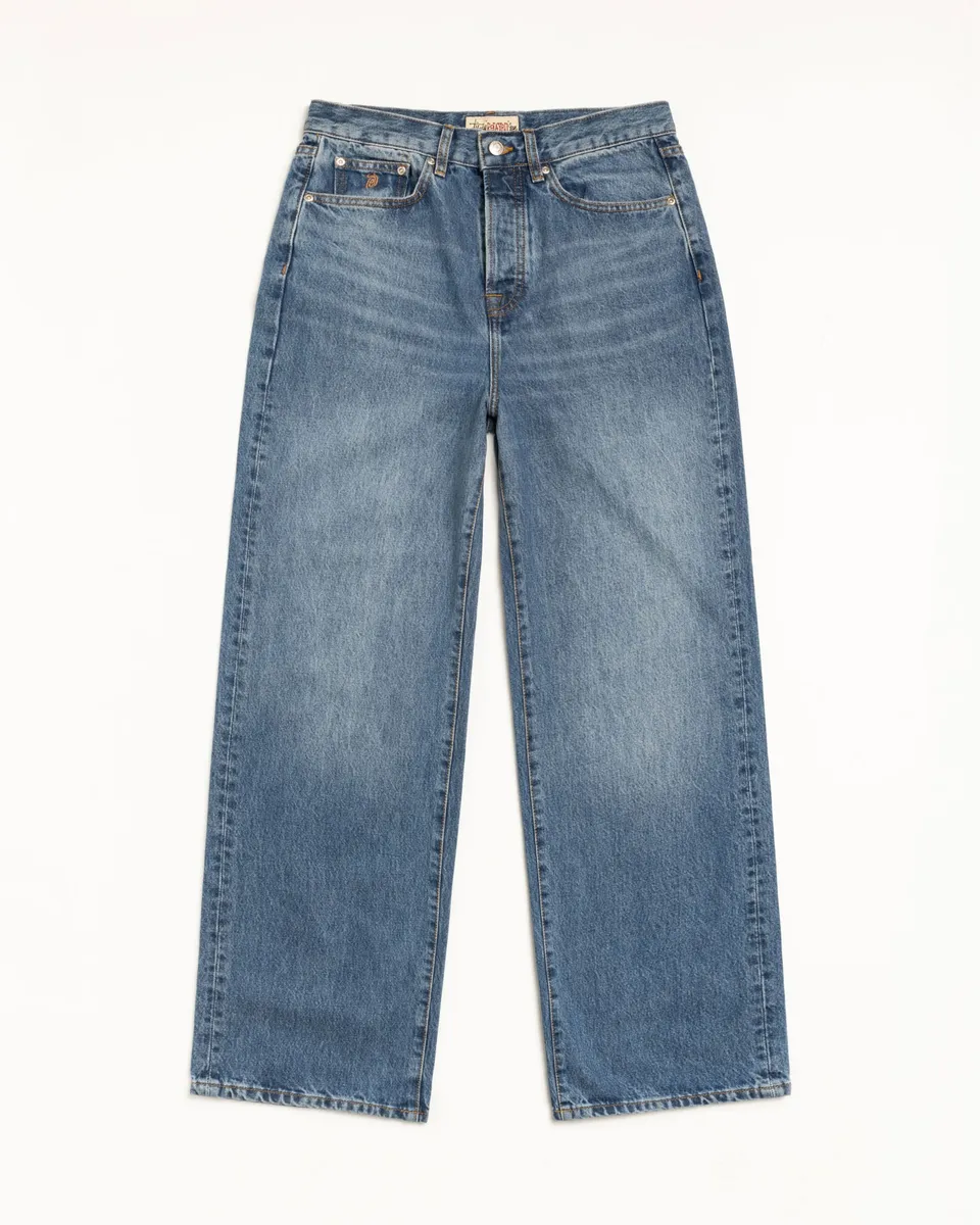 Stussy Relaxed Jean Denim jeans blu medio 100% cotone