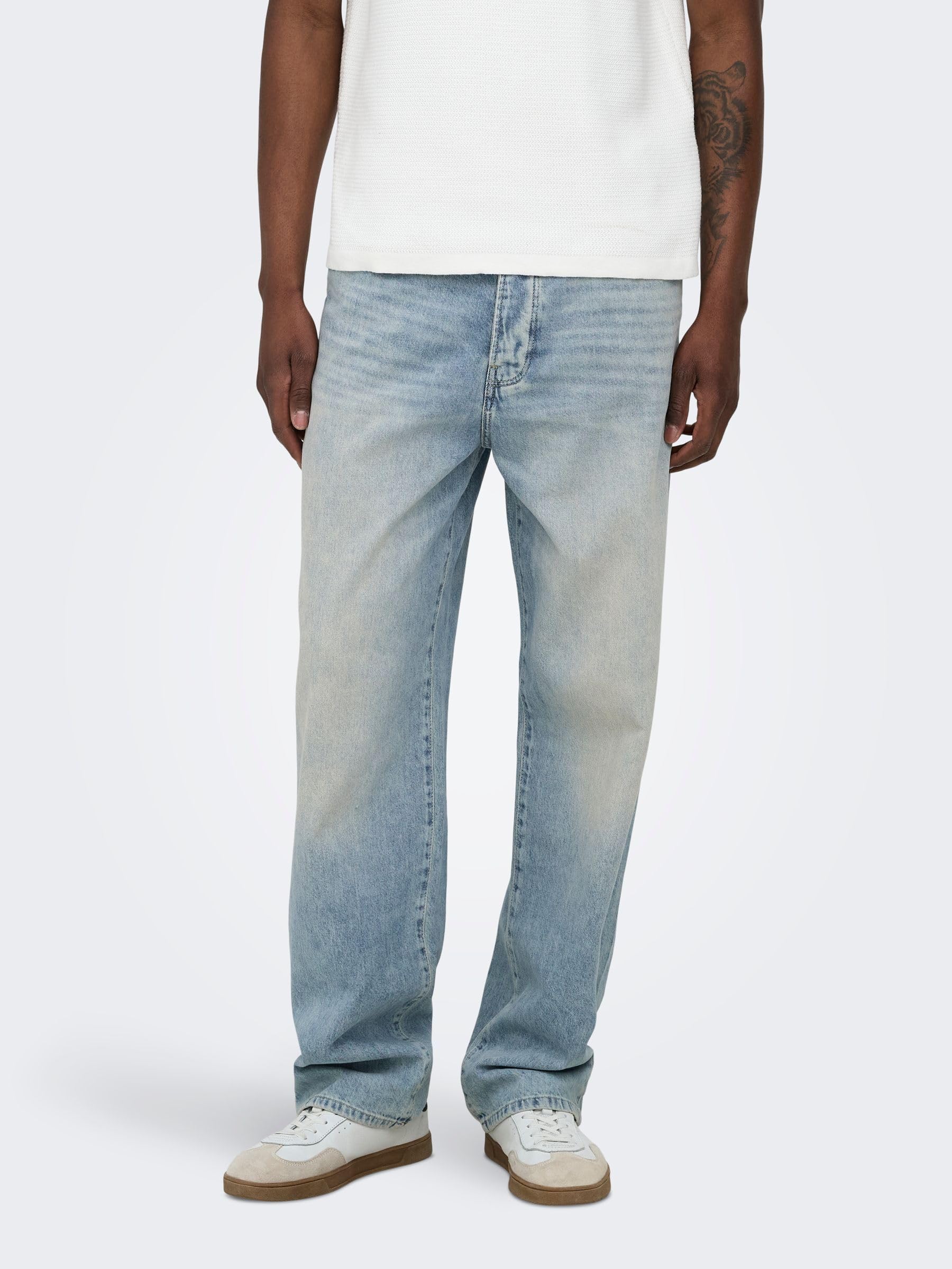 Only & Sons OnsFade Vita Media Loose Fit Jeans Uomo 30W/34L