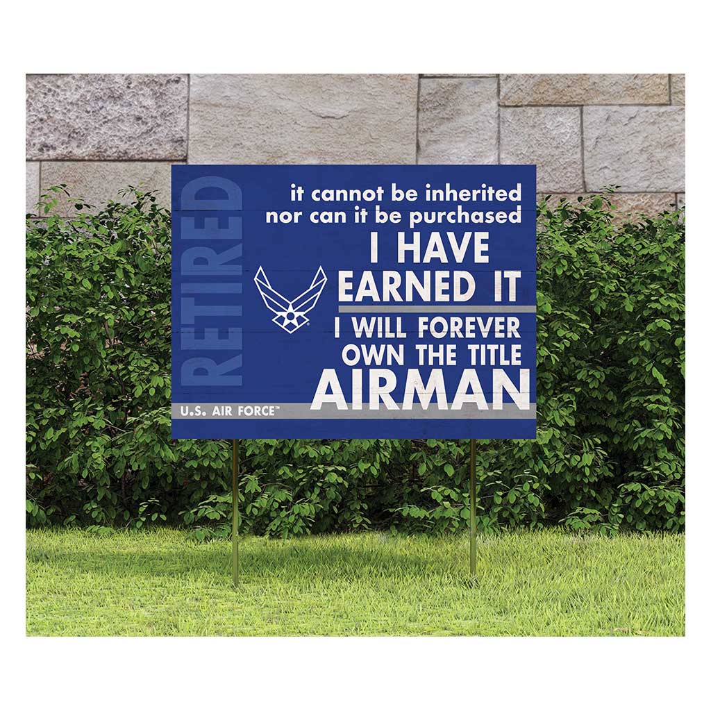 7.62 Design I Earned It Cartello giardino 45x60 cm Air Force