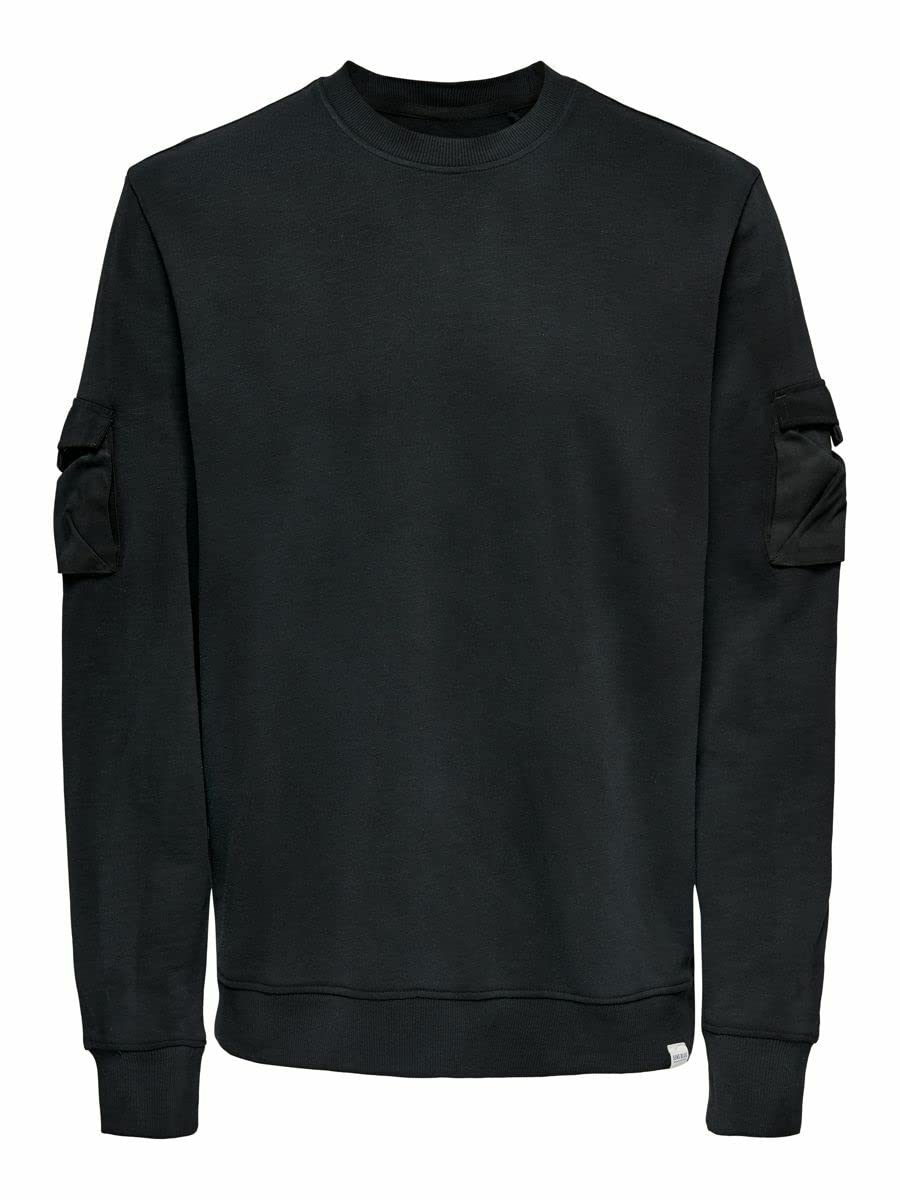 ONLY & SONS Onsnino Felpa uomo girocollo dettagli 9096