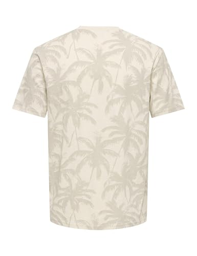 ONLY & SONS Onsperry Life Reg Leaf AOP t-shirt uomo fantasia