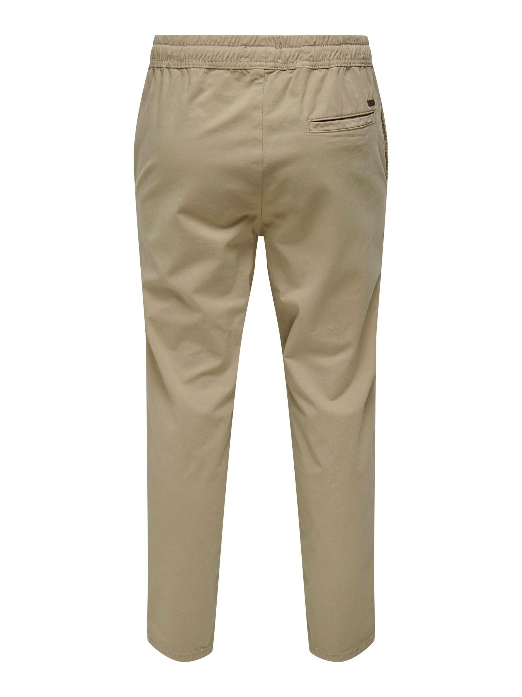 ONLY & SONS Pantaloni Onslinus Tapered Nero Taglia L