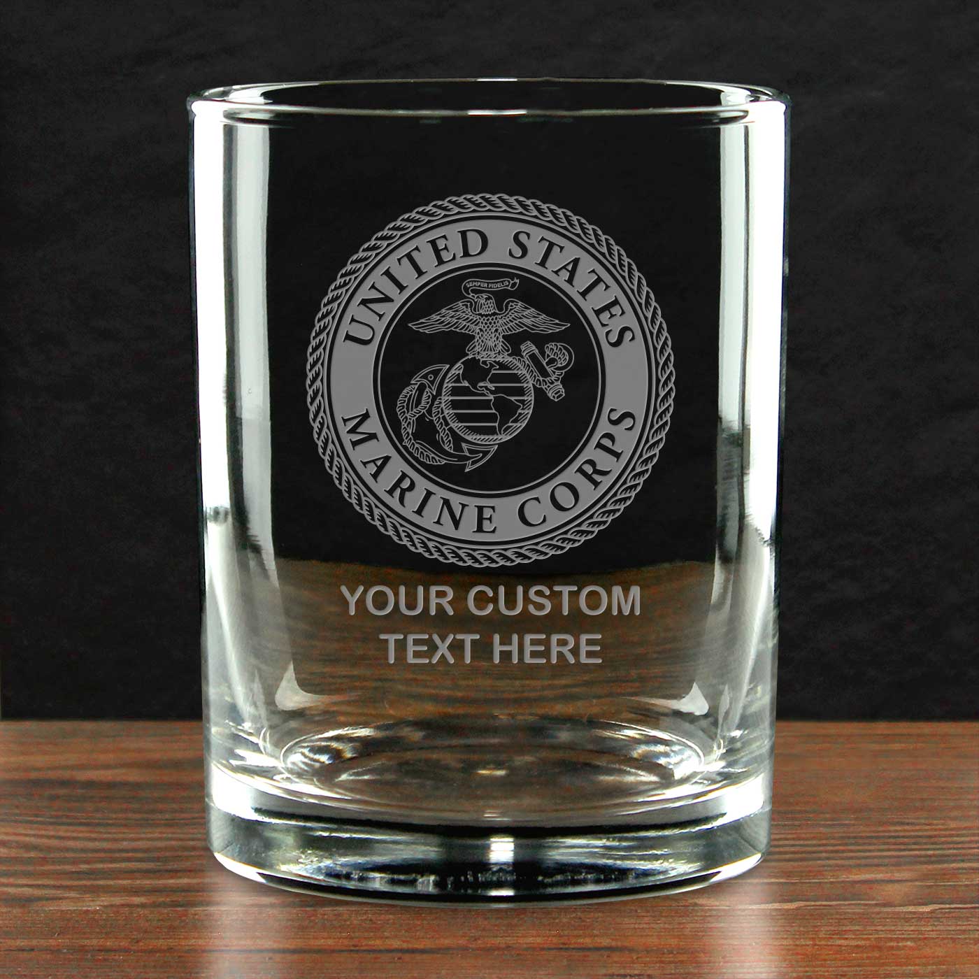 7.62 Design USMC Build Your Glass bicchiere whisky 40cl personalizzato