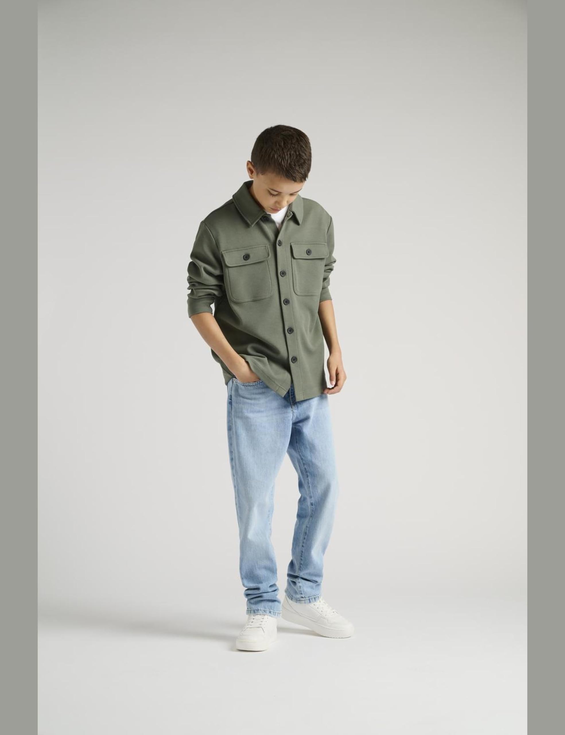 Only Kids Osjnew Kodyl Camicia ragazzo grigia 110