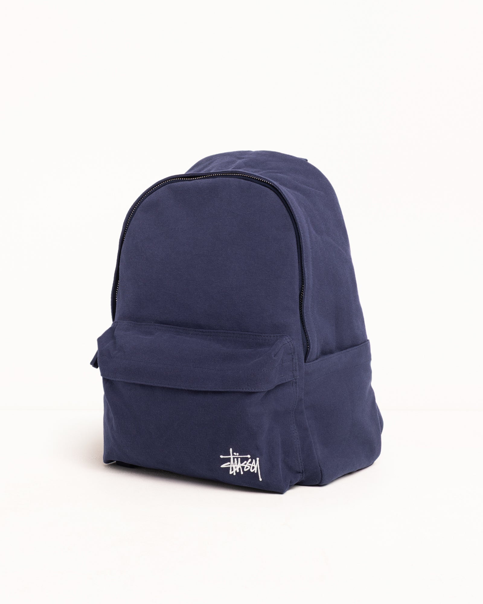 Stussy Canvas Backpack zaino blu navy cotone laptop 16"