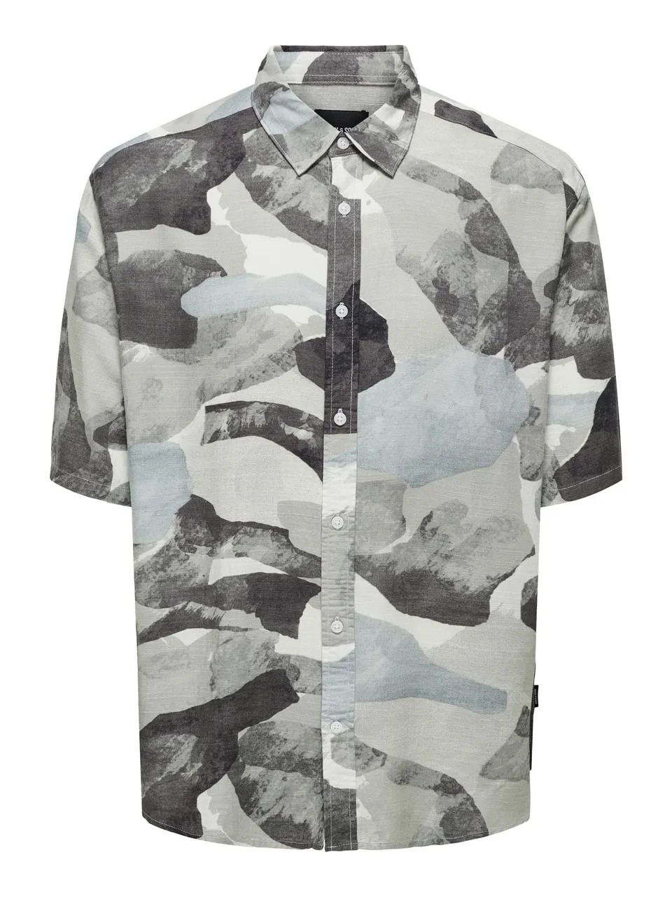 ONLY & SONS Onsbud Life Camicia uomo L manica corta lino
