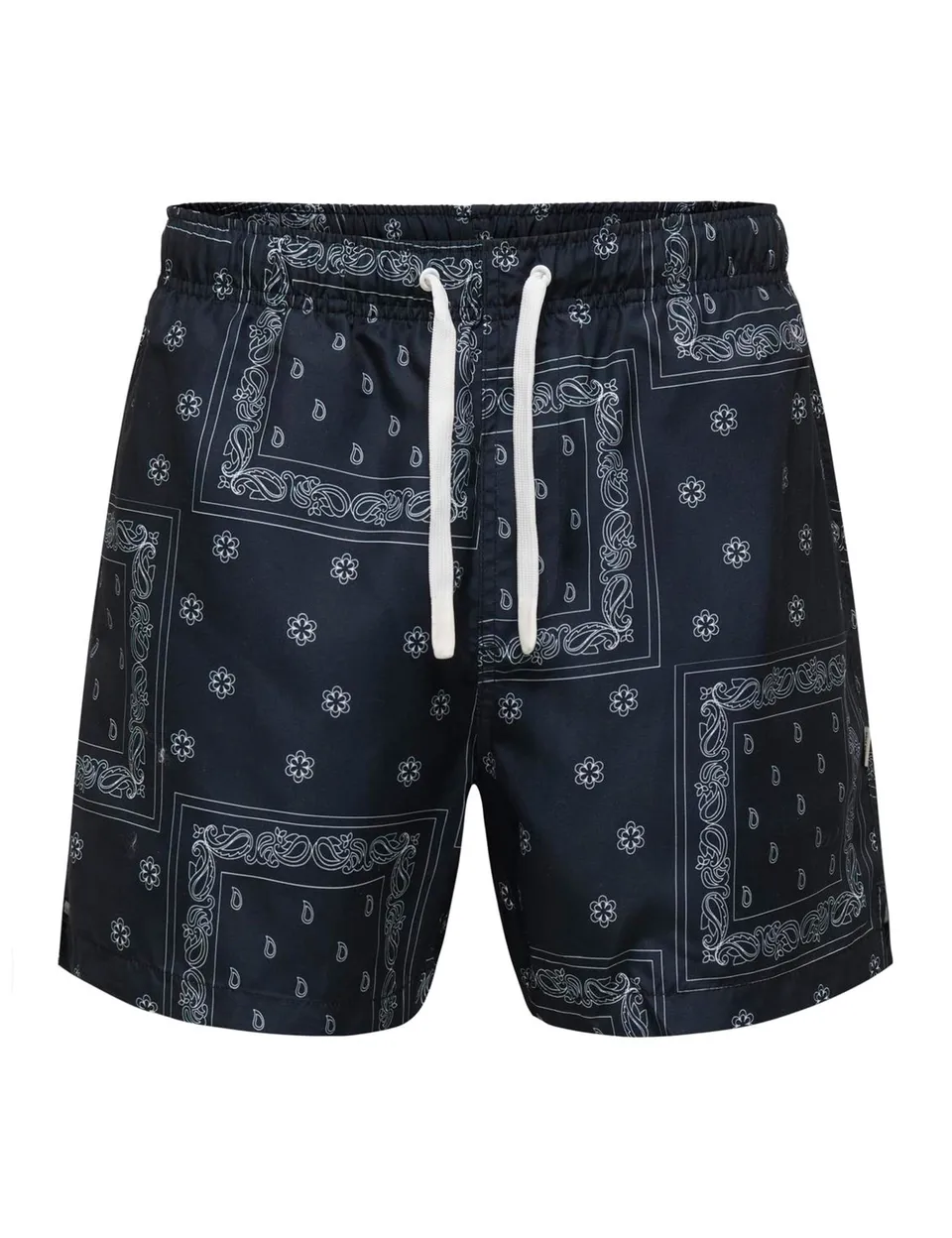 Only & Sons Onsbasile Swim Costume Uomo M Nero AOP